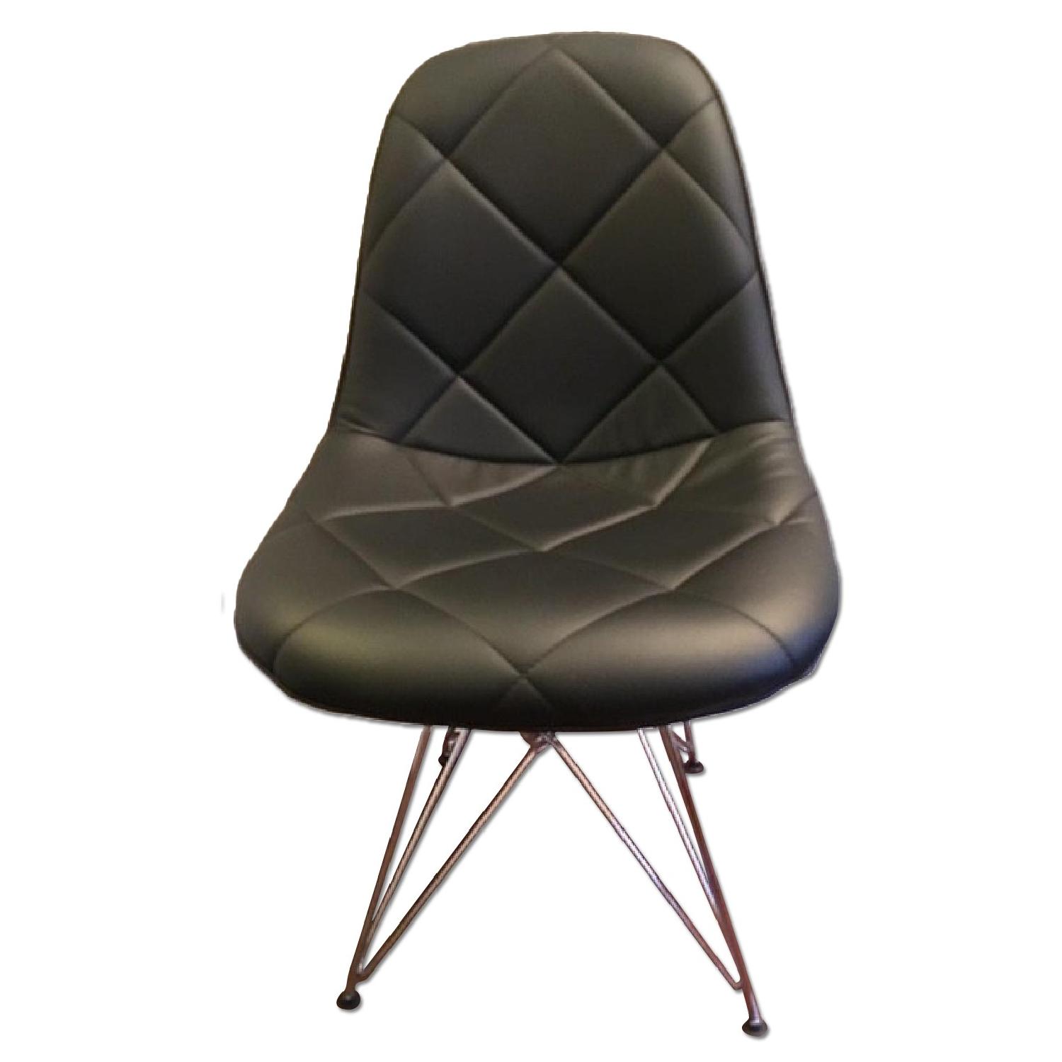 Sit Down NY Black Cushioned Dining Chair - image-0