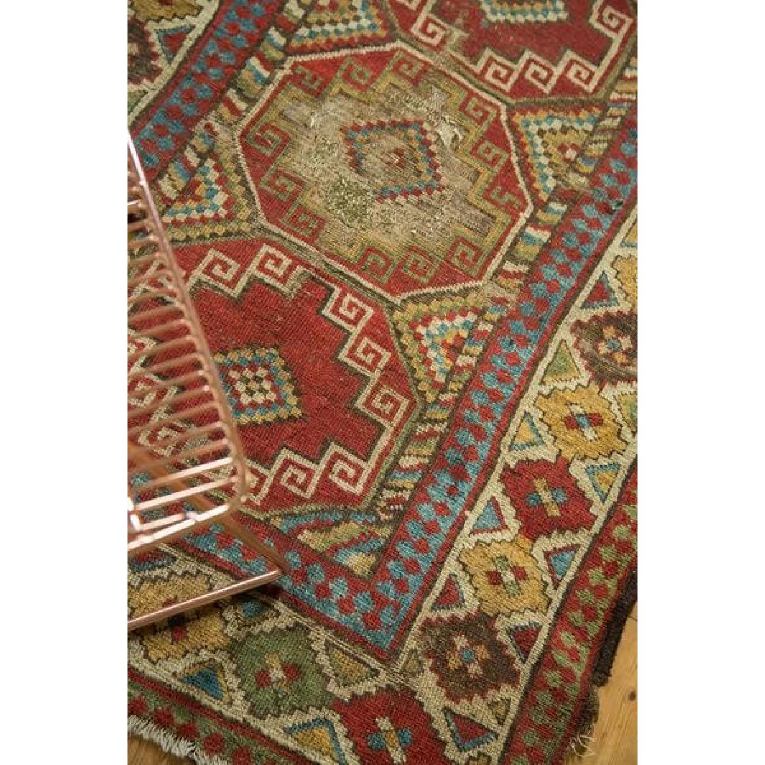 Antique Caucasian Runner Rug - AptDeco
