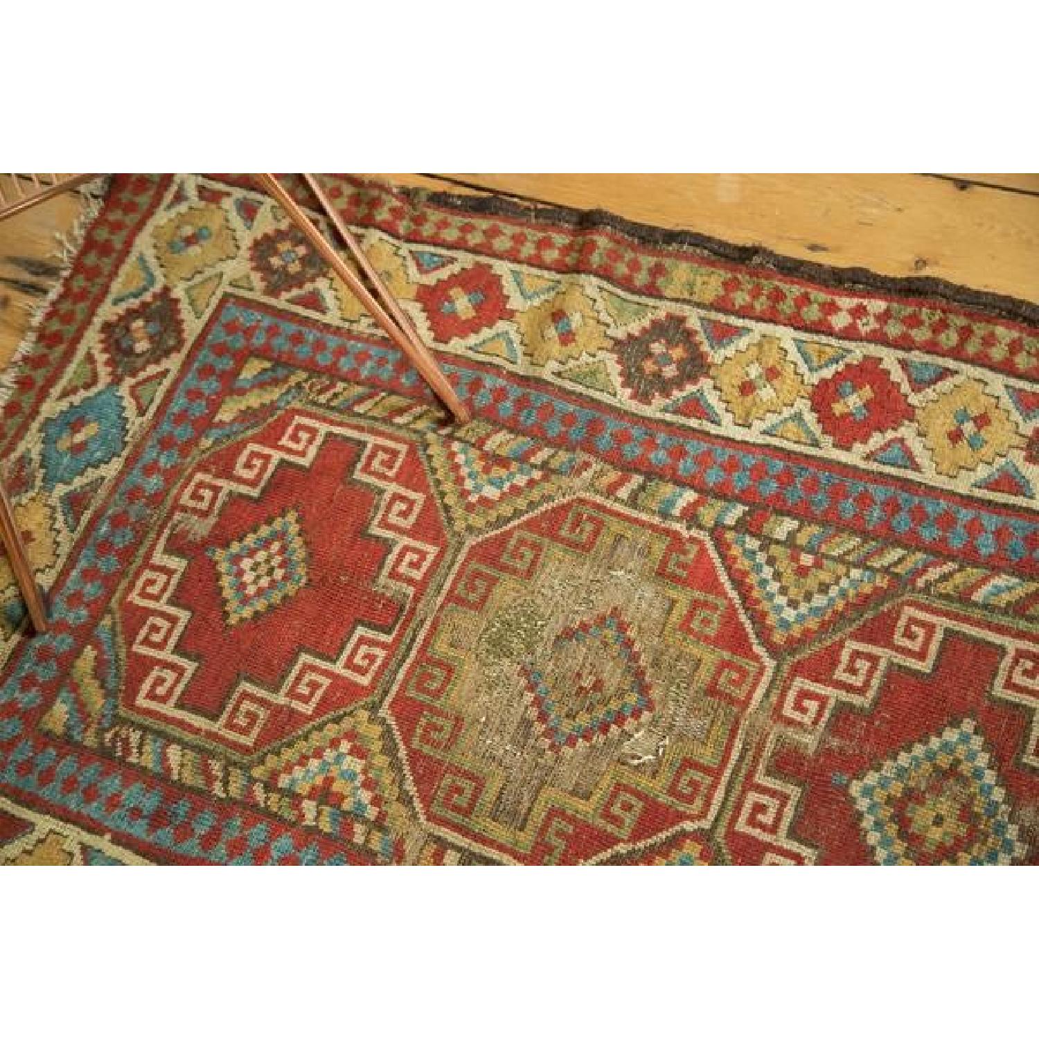 Antique Caucasian Runner Rug - AptDeco