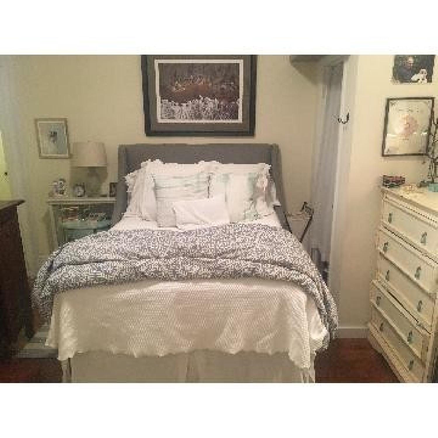 One Kings Lane Double/Full Wingback Upholstered Headboard AptDeco