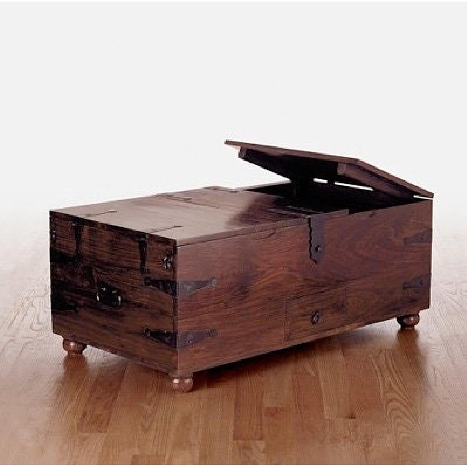 Crate & Barrel Taka Trunk Coffee Table - image-4