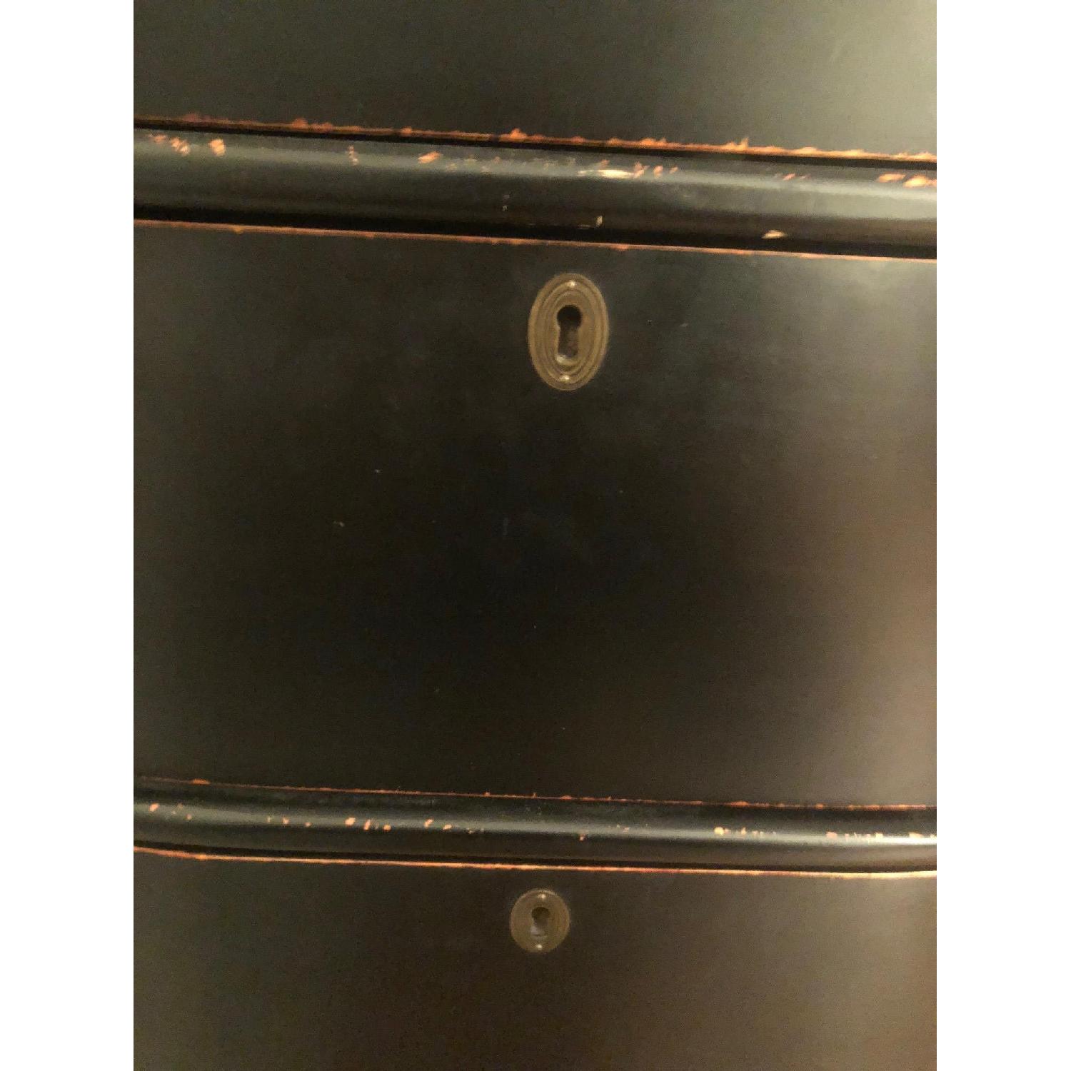 Ballard Designs Distressed Black 4 Drawer Dresser - image-2