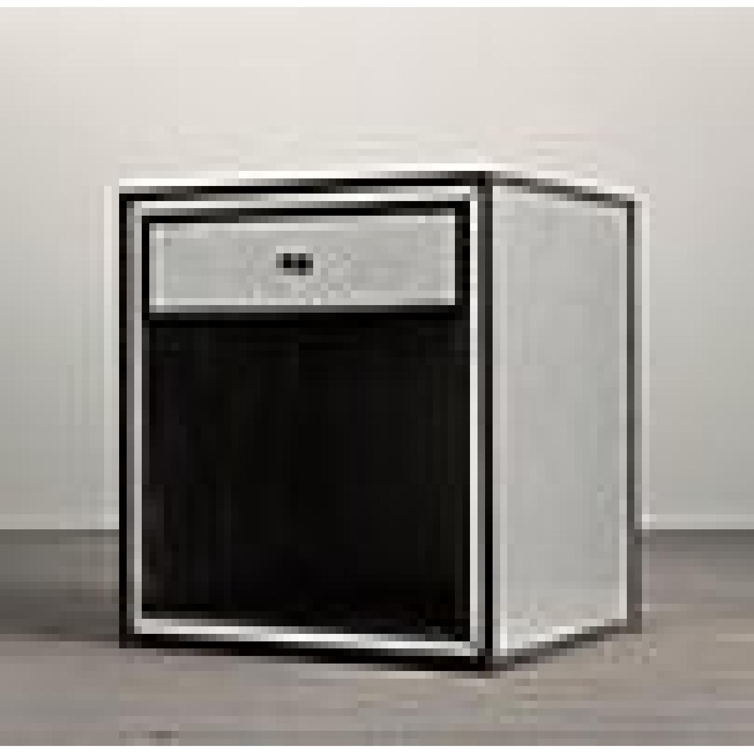 Restoration Hardware Strand Mirrored Open Nightstand AptDeco