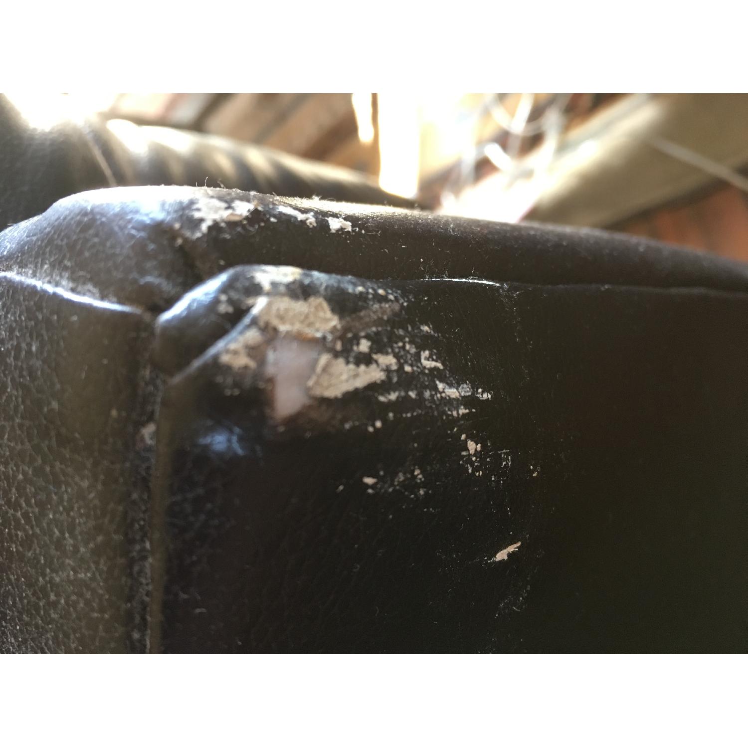 Overstuffed Leather Chair - image-5