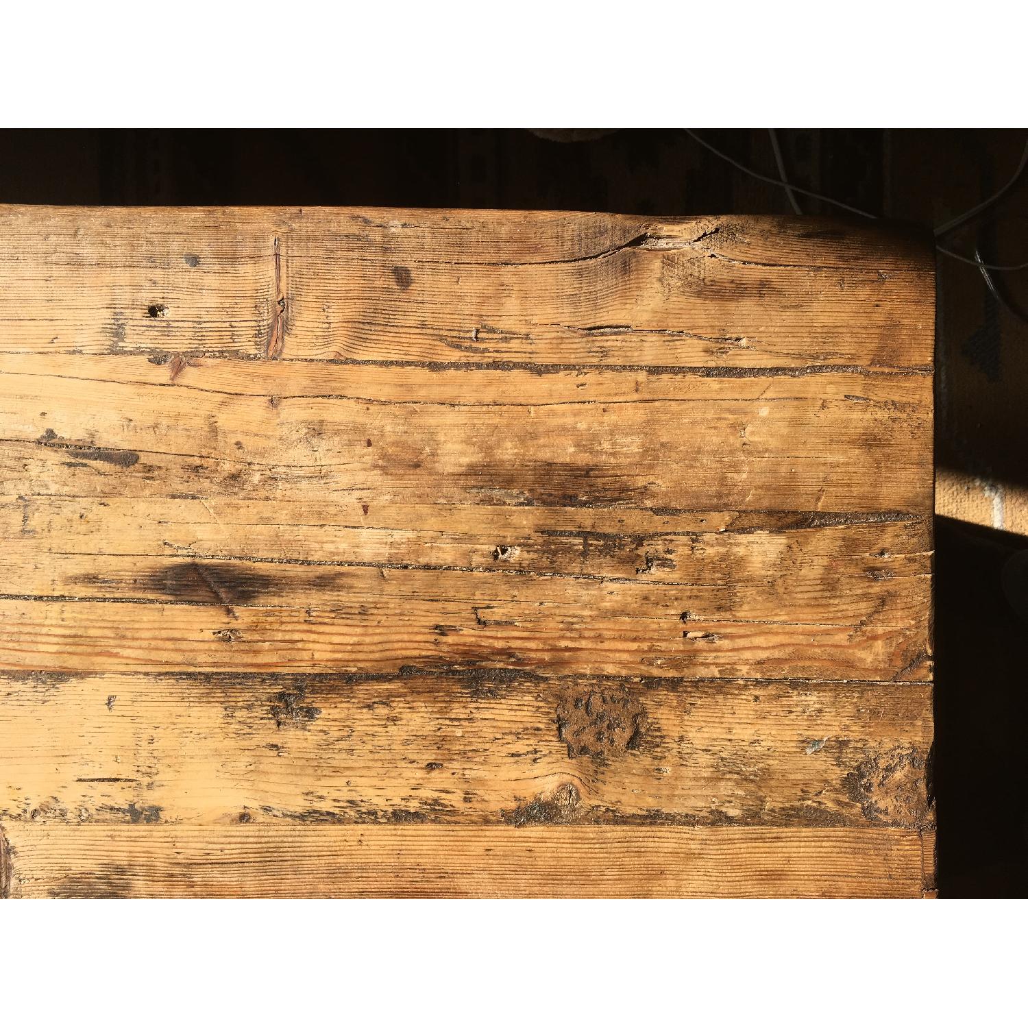 Rustic Wood & Steel Coffee Table - image-5