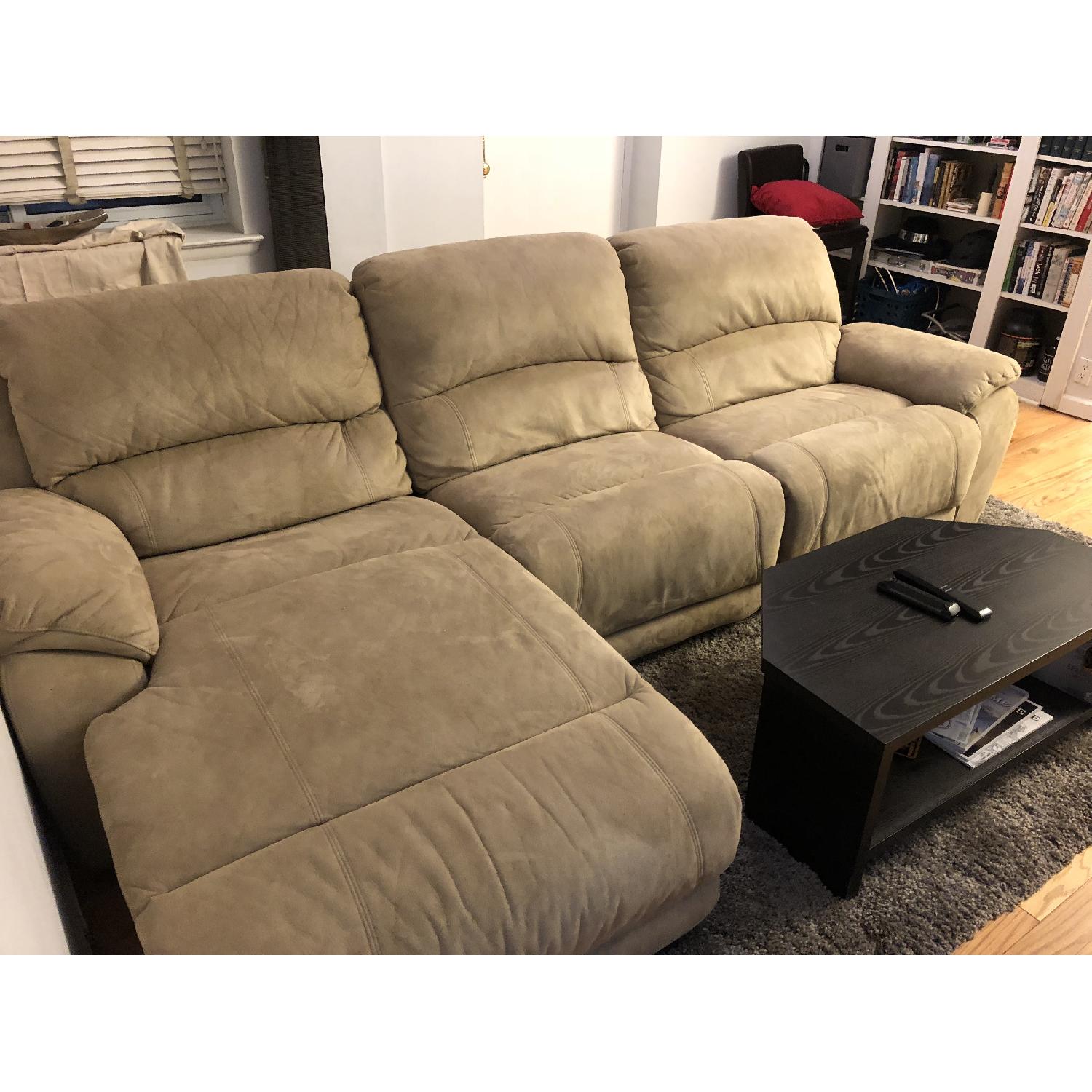 Raymour & Flanigan Mackenzie Reclining Sectional Sofa - image-2