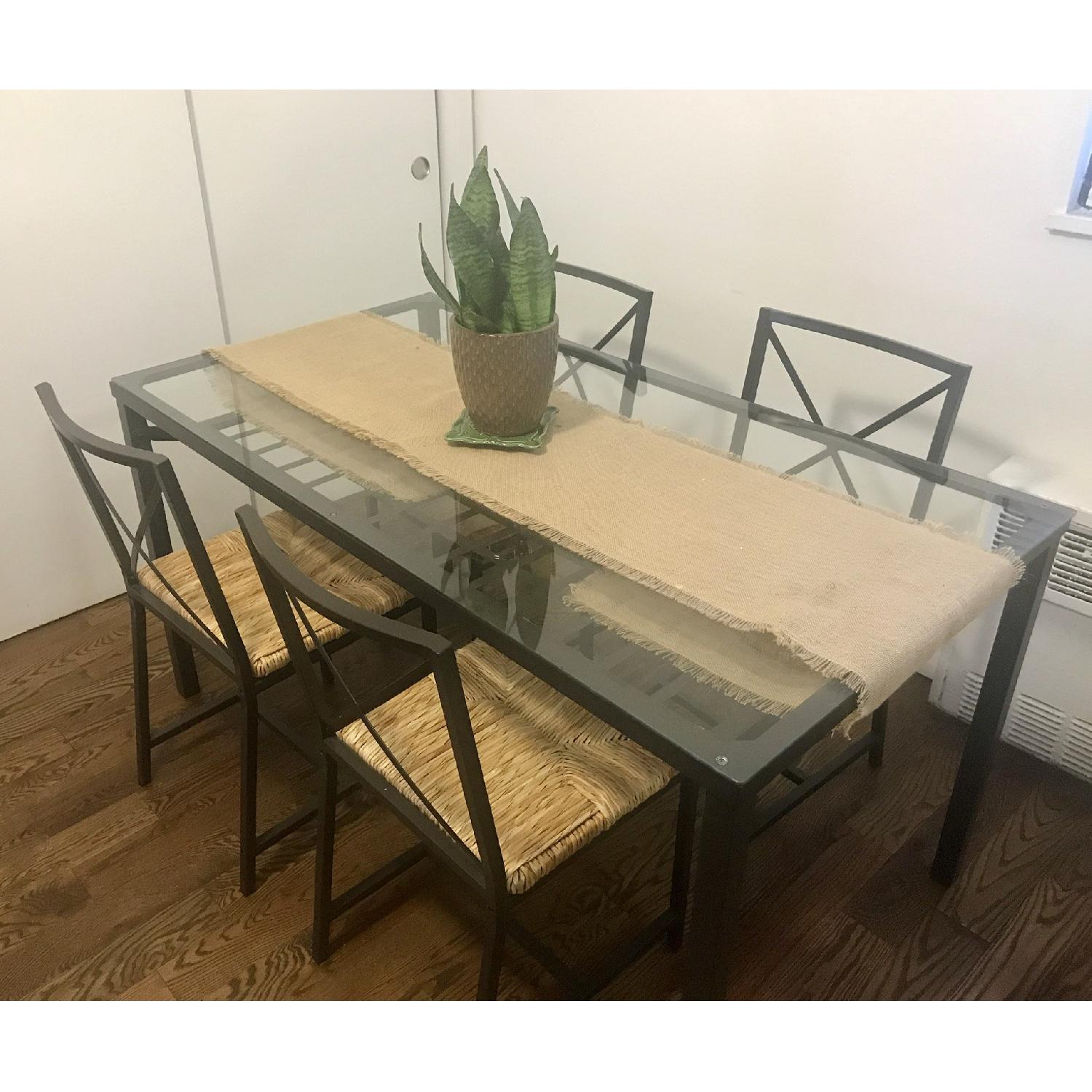 Ikea Granas Glass Dining Table w/ 4 Chairs - image-3