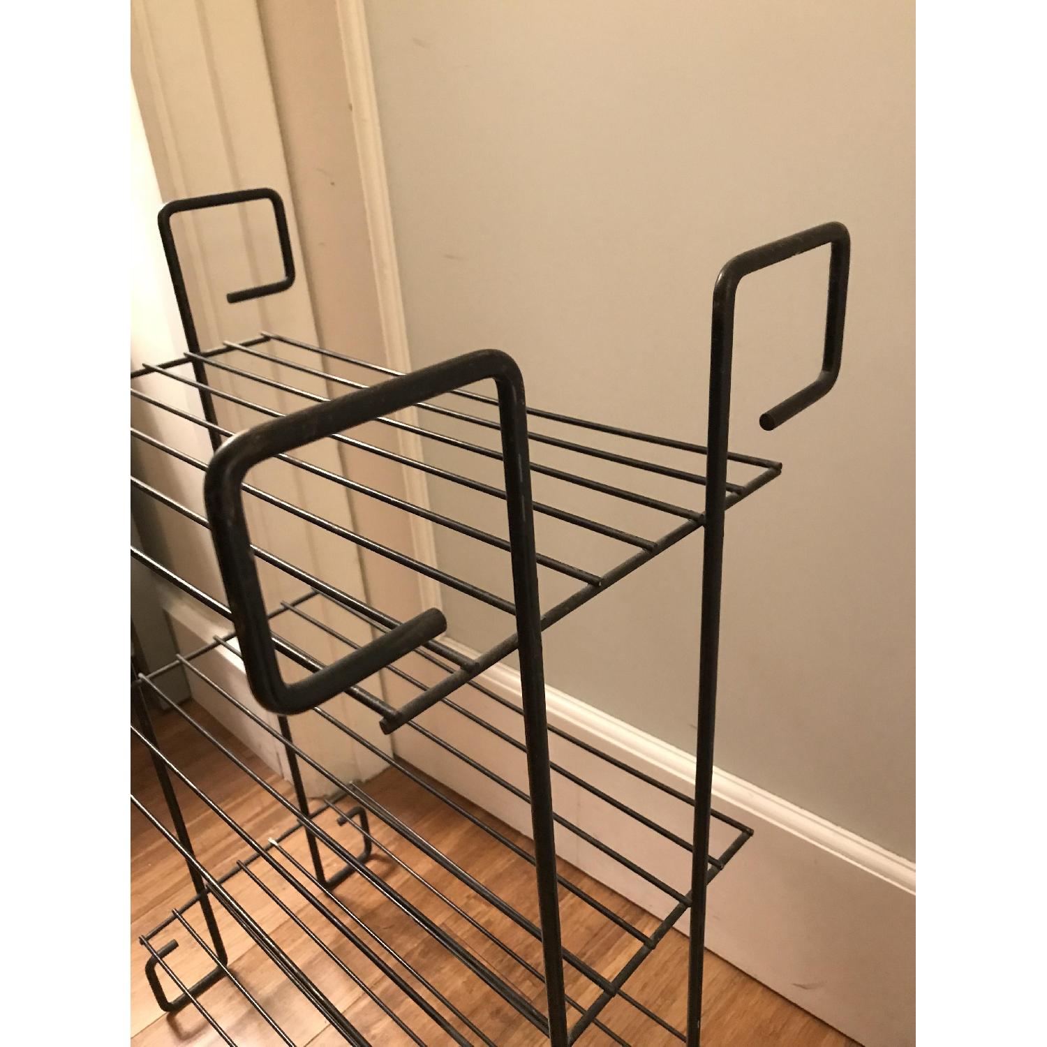 Mid Century Modern Black Wire Magazine Stand/Bookcase - image-4