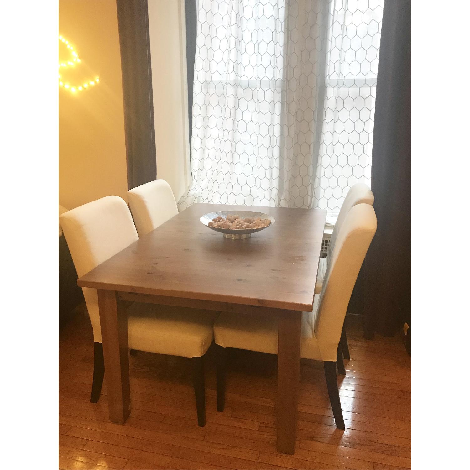 Ikea Stornas Extendable Table w/ 4 Dining Chairs AptDeco