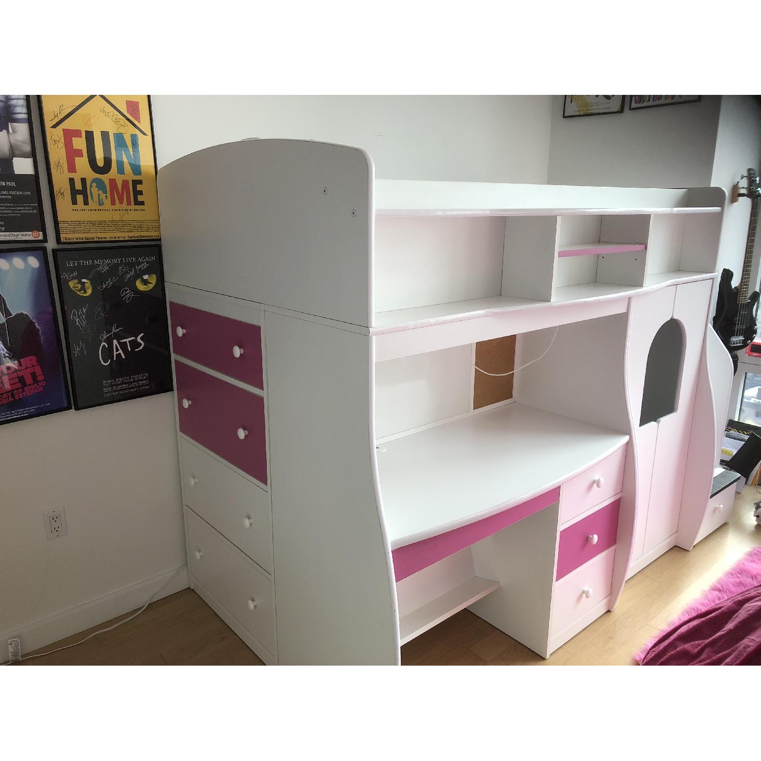 Berg Furniture Twin Study & Play Loft-Bed - image-1