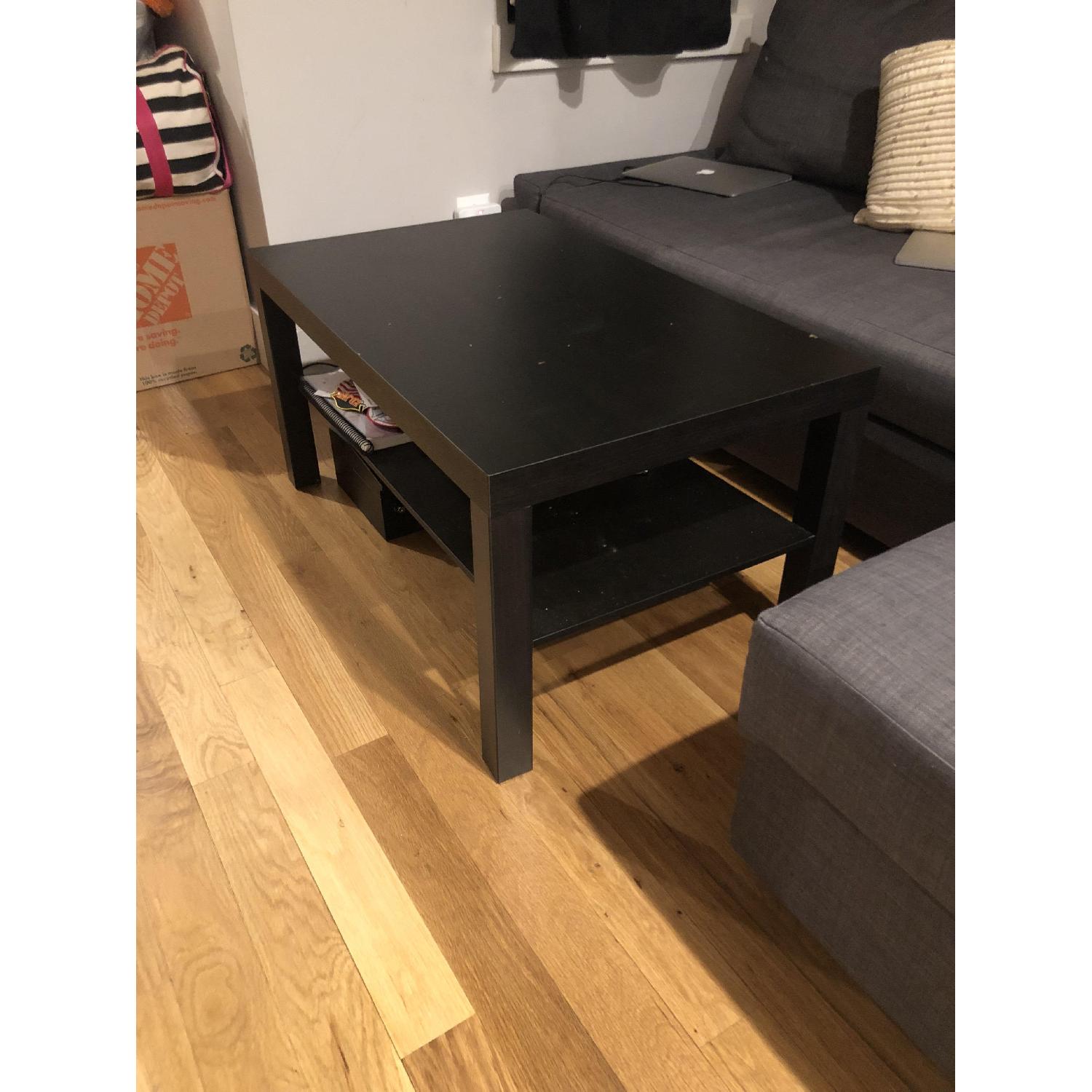 Ikea Friheten Grey Sectional w/ Storage & Pull-Out Bed - image-3