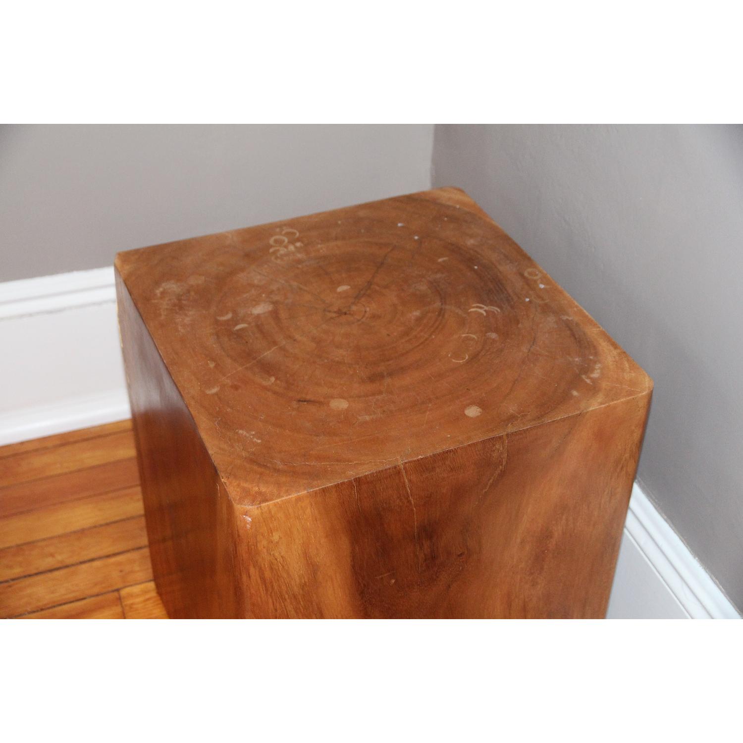 VivaTerra Wood Cube Accent Table - image-3