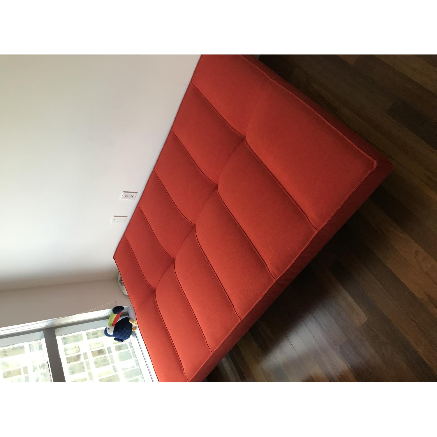 CB2 Flex Hermes Orange Sleeper Sofa - image-4