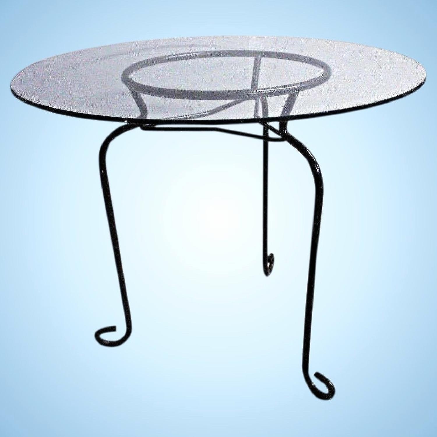 Glass Top Round Side Table - image-4