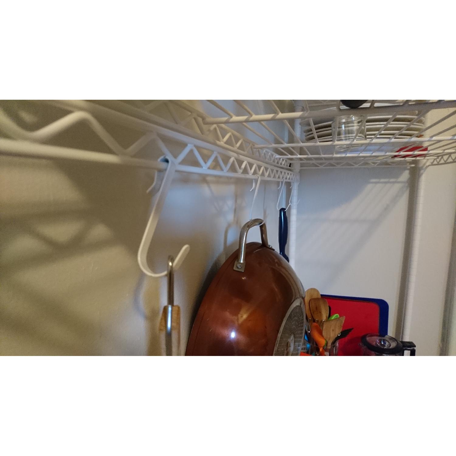 Container Store InterMetro 5-Shelf White Metal Shelving Unit - image-2