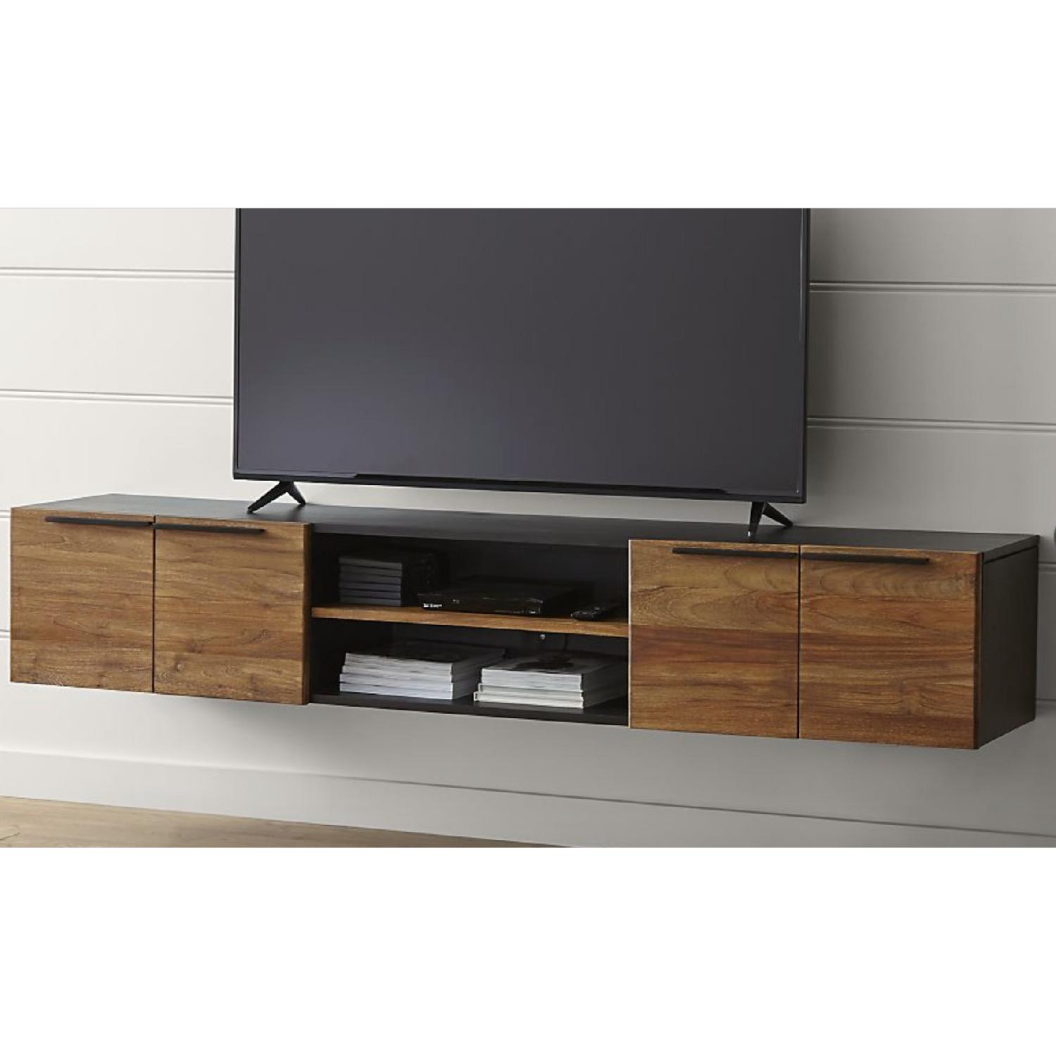 Crate & Barrel Rigby Large Floating Media Console - image-1
