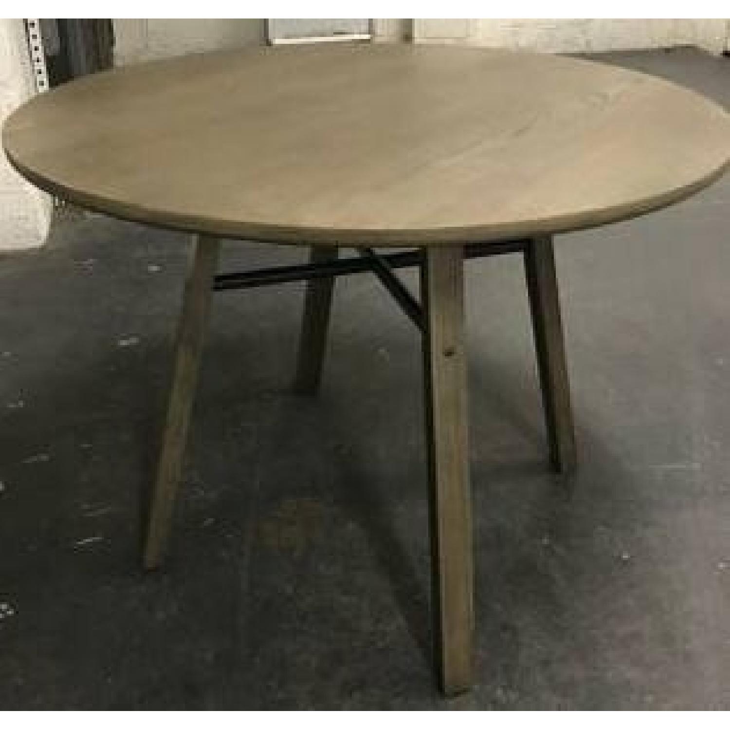 Crate & Barrel Round Dining Table AptDeco
