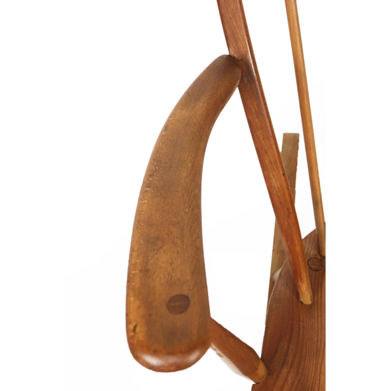 Mid-Century Modern Wooden Windsor Style Rocking Chair - image-8