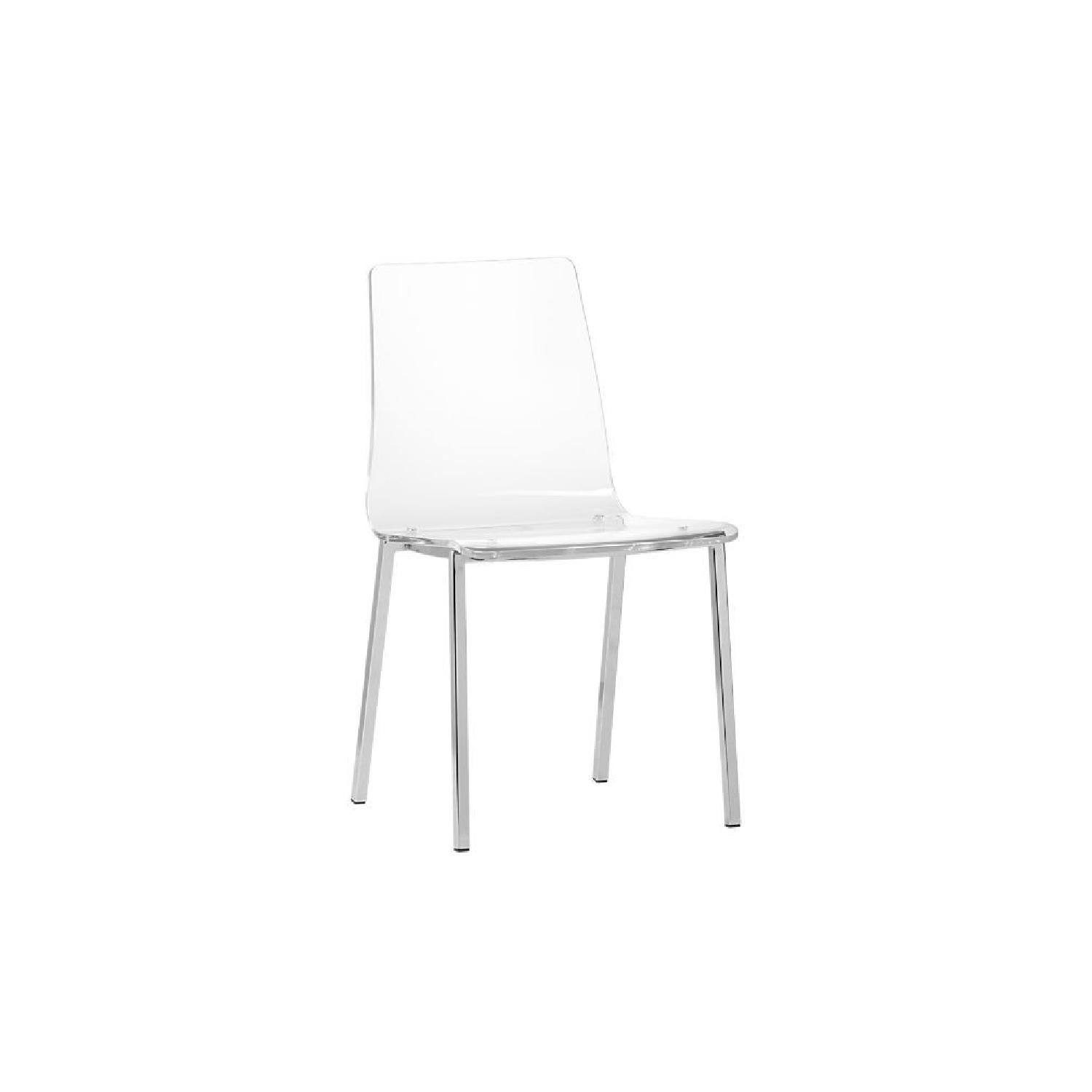 CB2 Vapor Acrylic Dining Chair - image-2