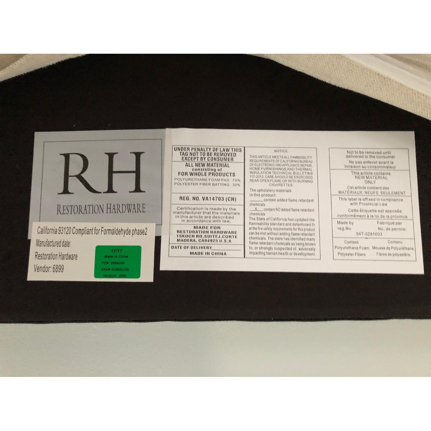 Restoration Hardware Queen Slipcovered Parsons Platform Bed - image-4