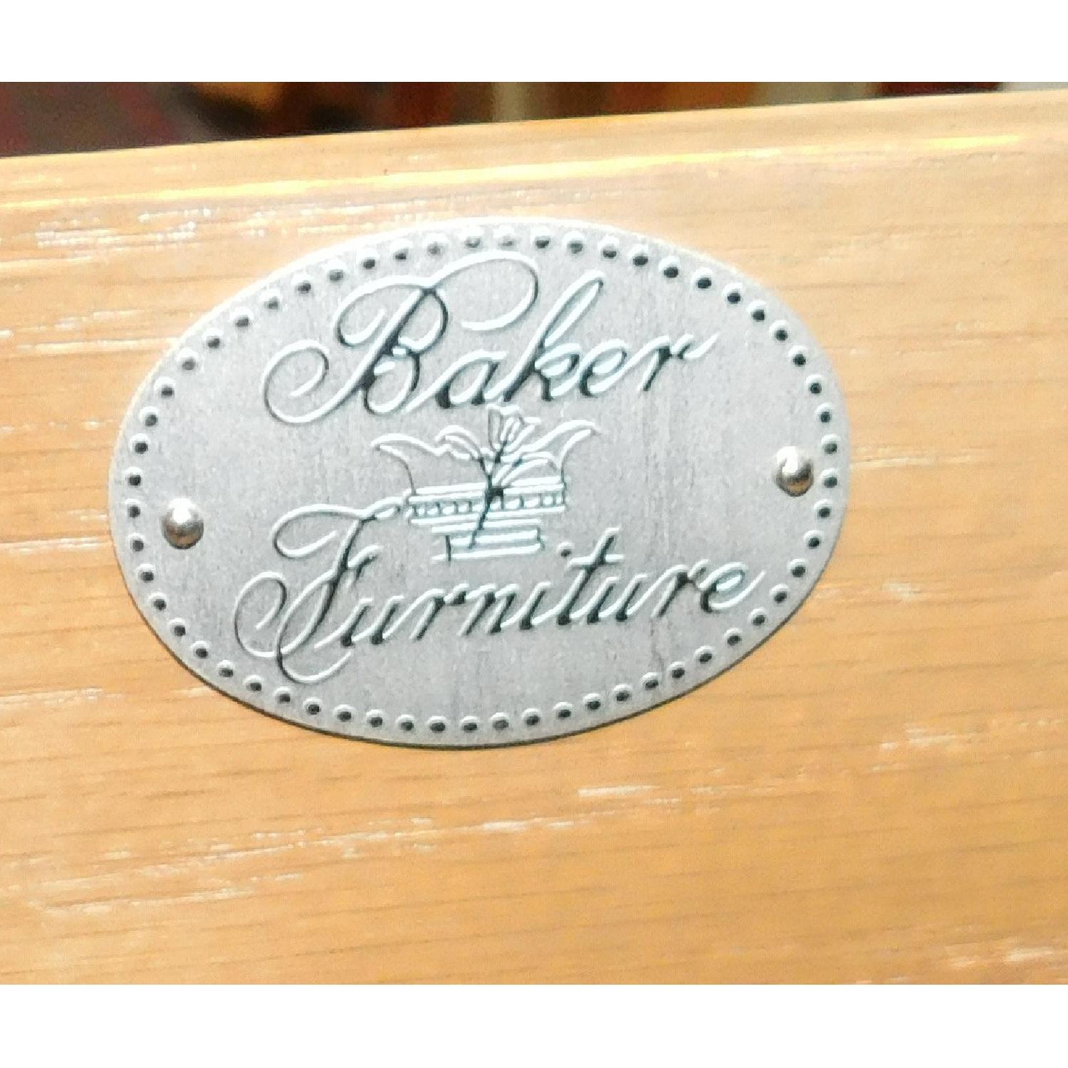Baker Elm 3 Drawer Chippendale Bedside Nightstand - image-3