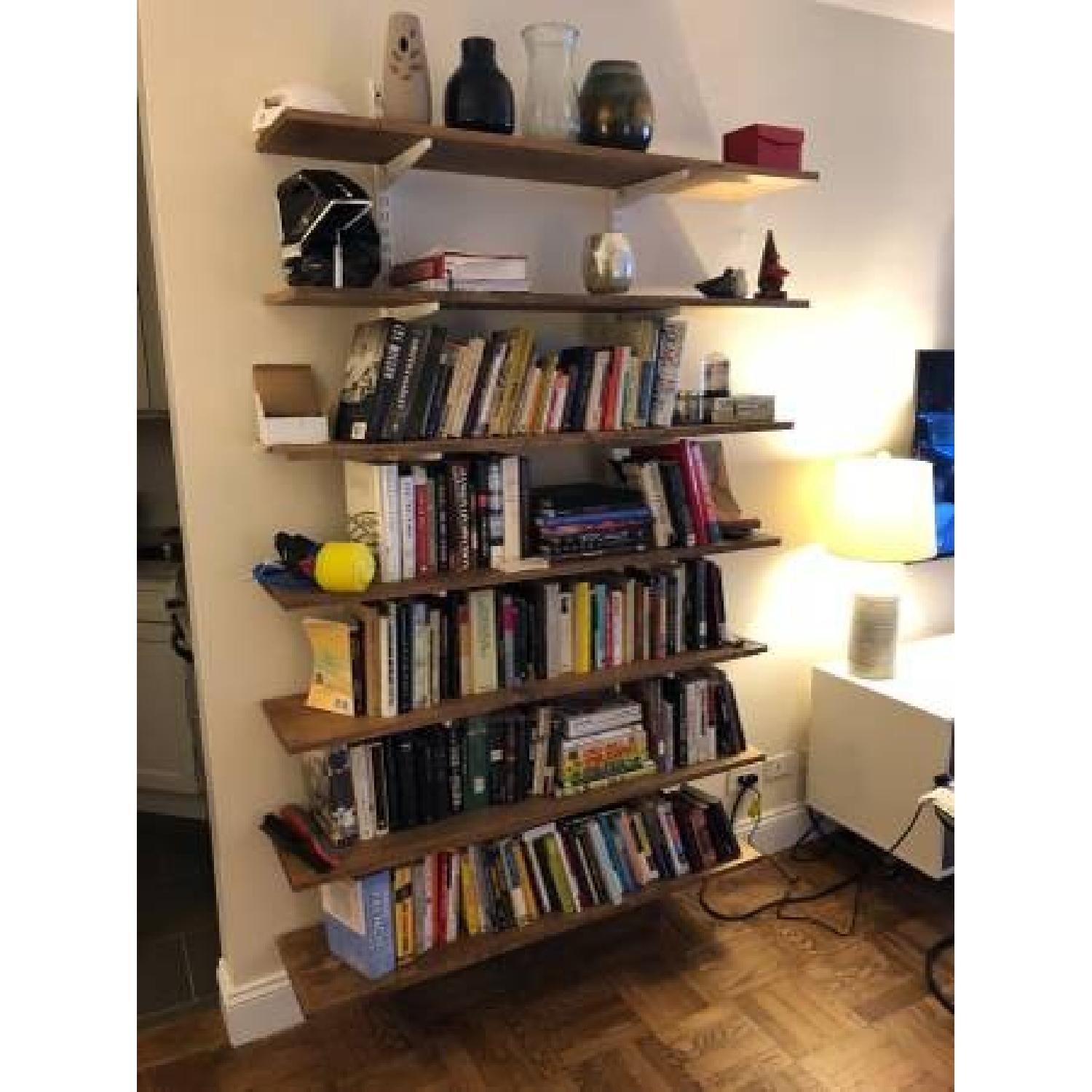 Wood Wall Shelving Unit/Bookshelves - image-1