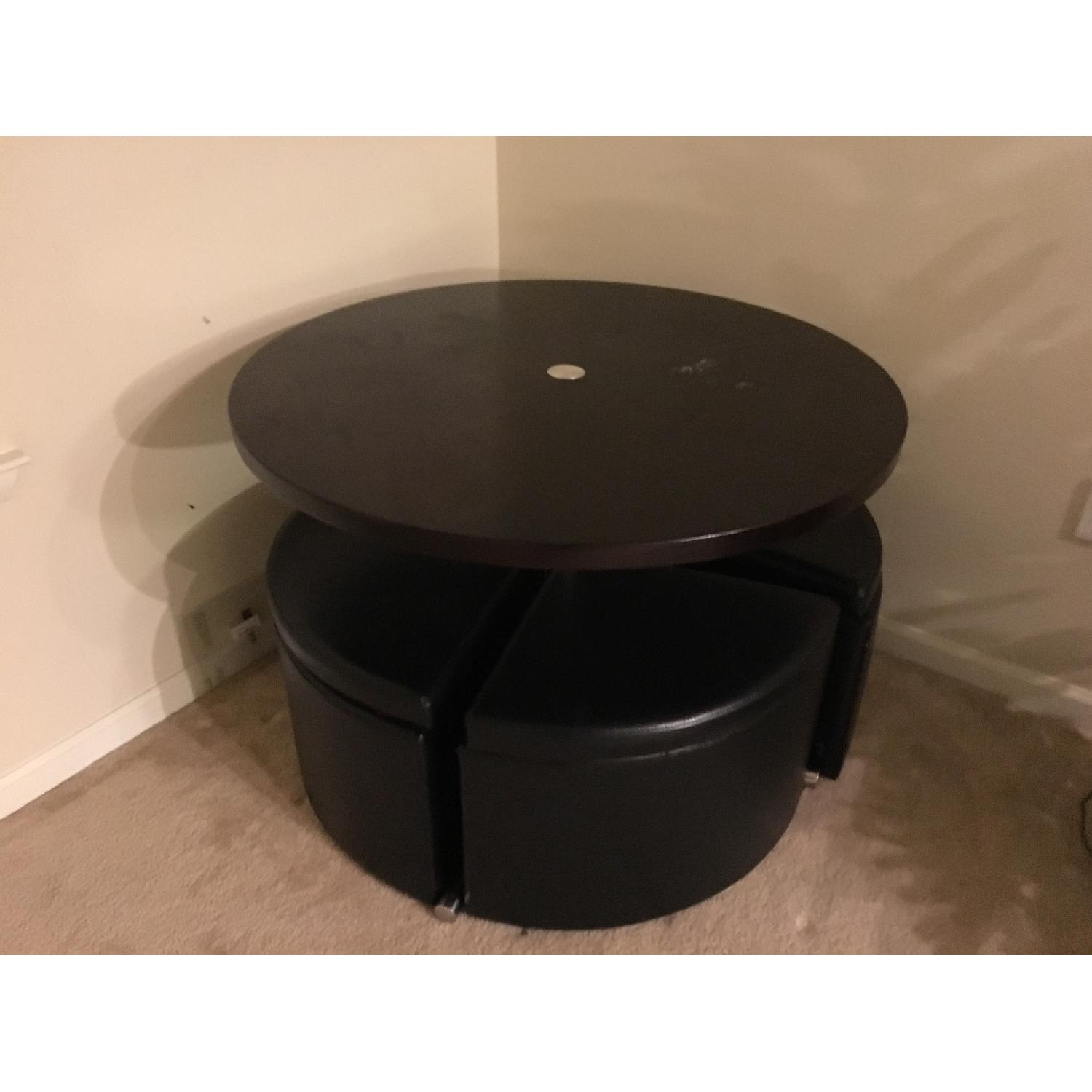 Bob's Coffee Table w/ Storage & 4 Seats - image-1