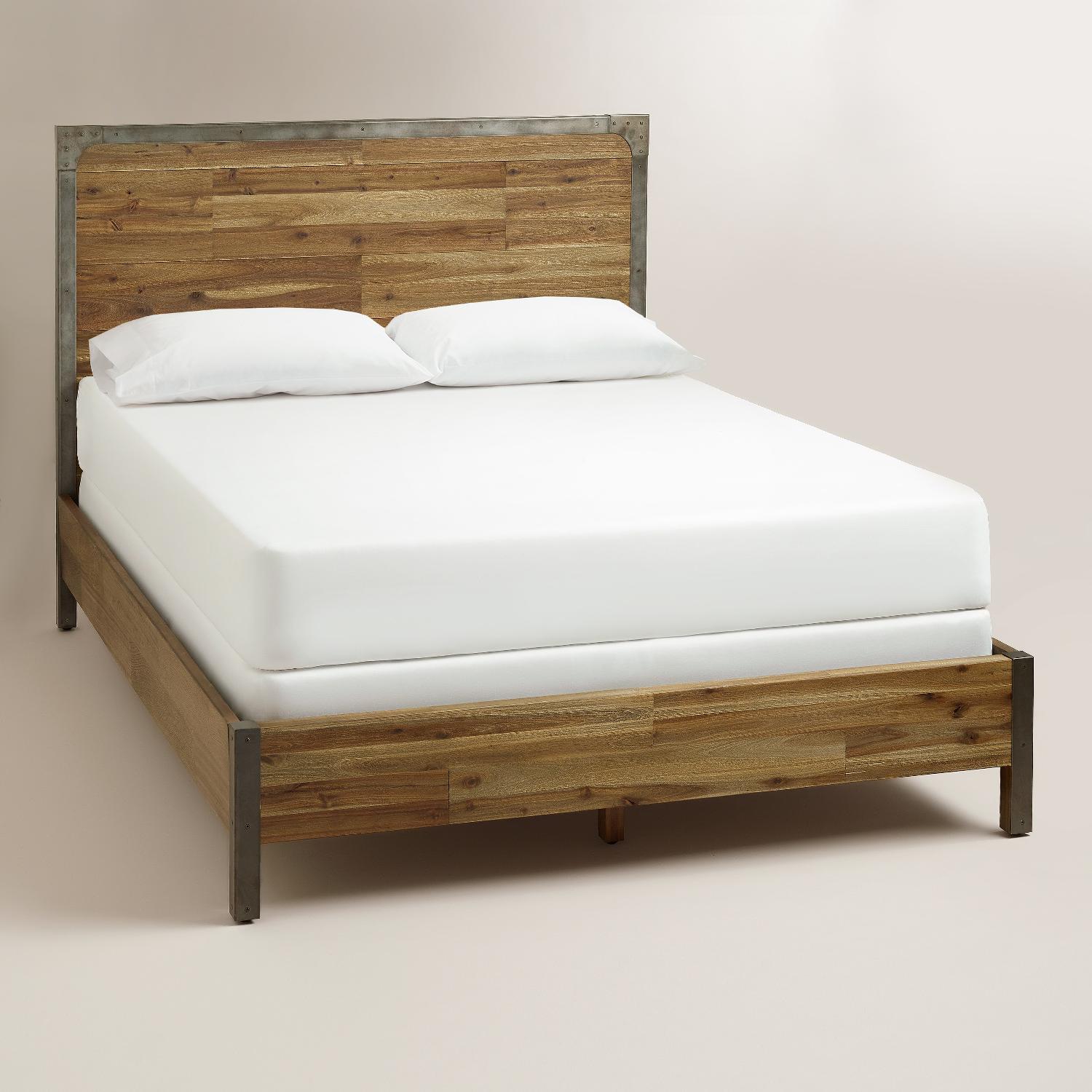 World Market Aiden Wood & Metal Queen Size Bed - image-6