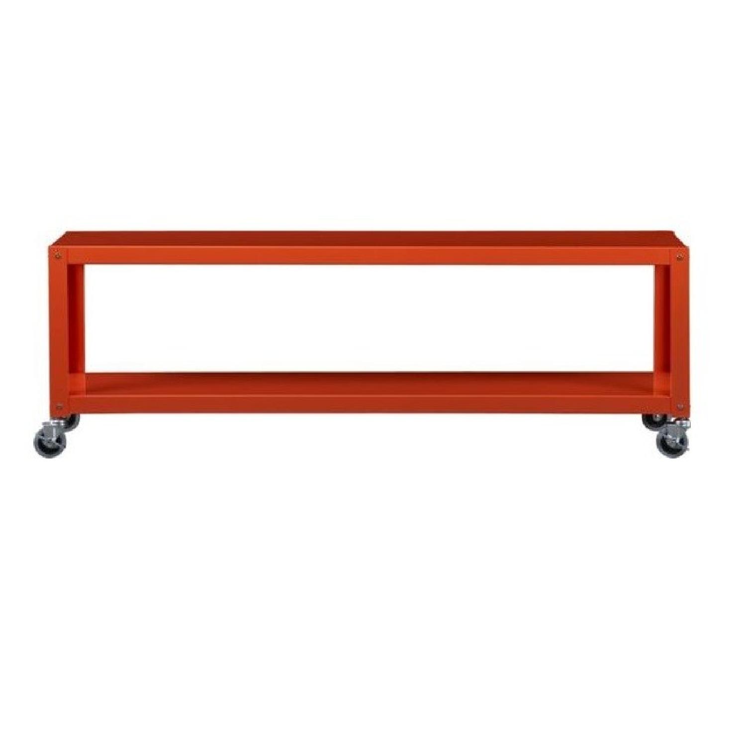 CB2 GoCart Rolling TV Stand AptDeco