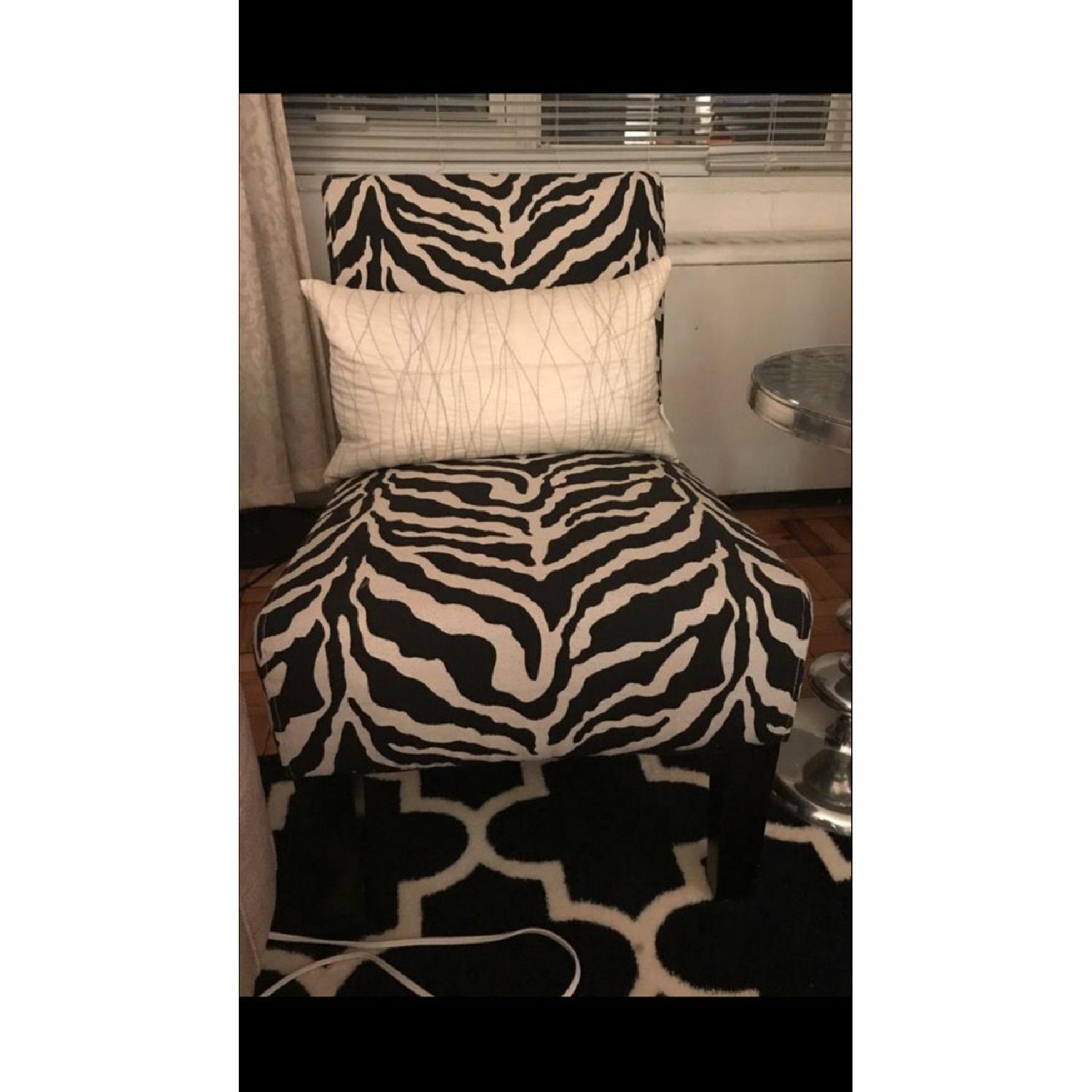 Black & White Zebra Accent Chair - image-2
