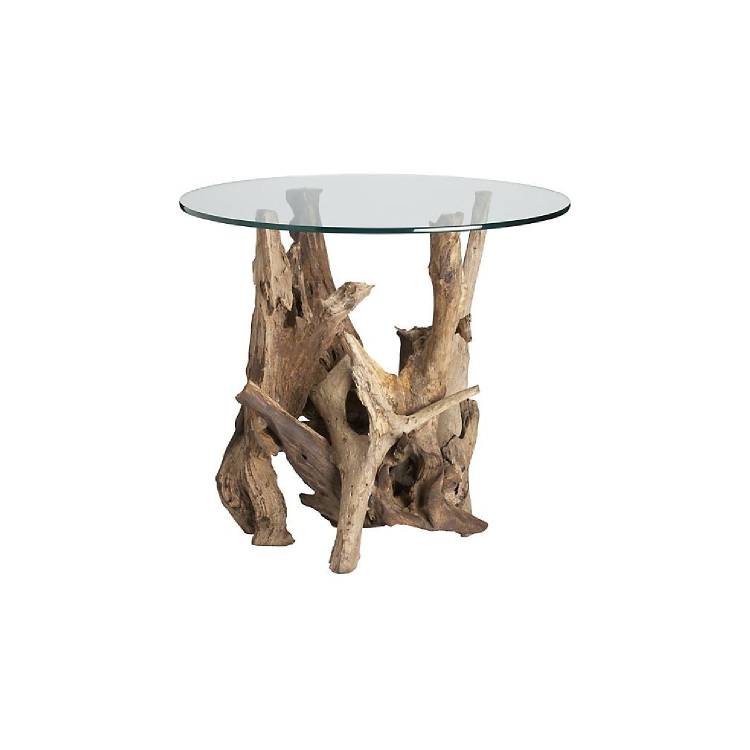Crate & Barrel Driftwood Side Table - image-5