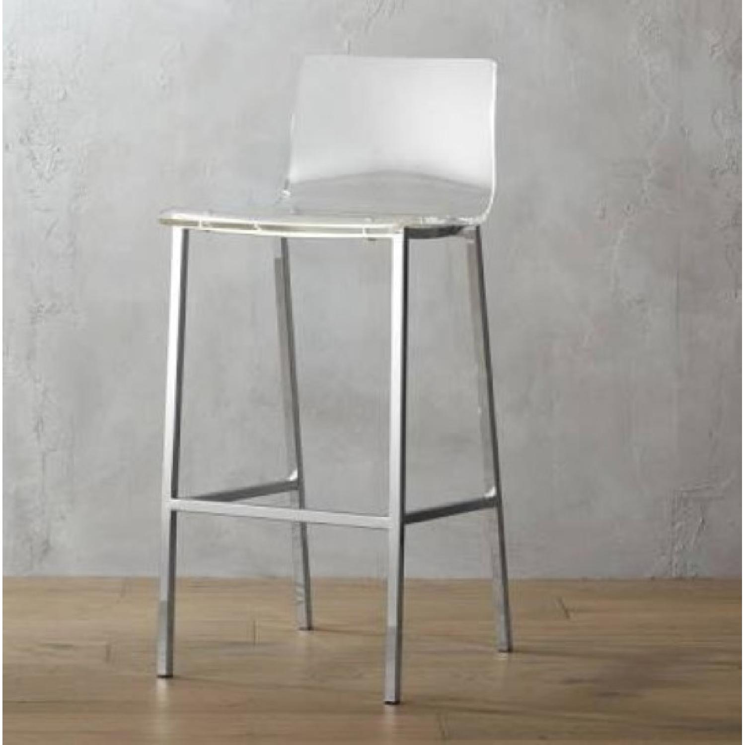 CB2 Acrylic Clear Modern Bar Stool - image-3