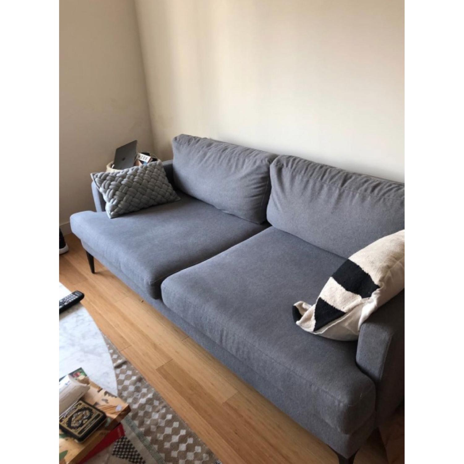 West Elm Andes Sofa in Grey - image-1