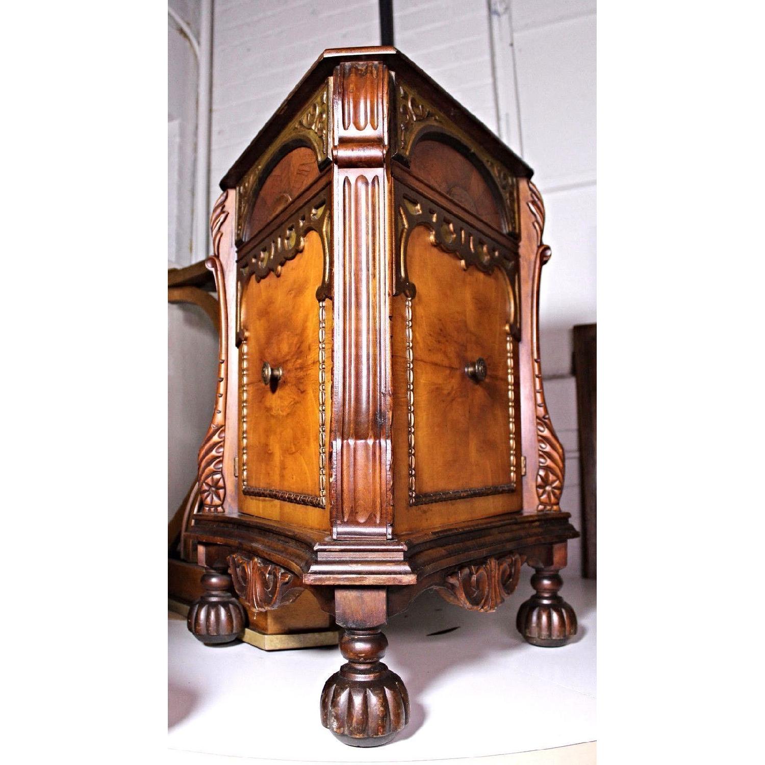 Triangular Wood Commode/Nightstand - image-1