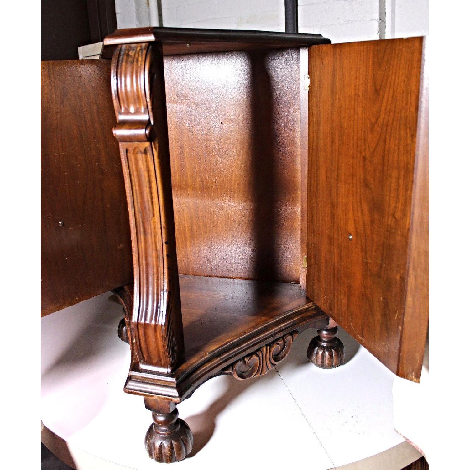 Triangular Wood Commode/Nightstand - image-5