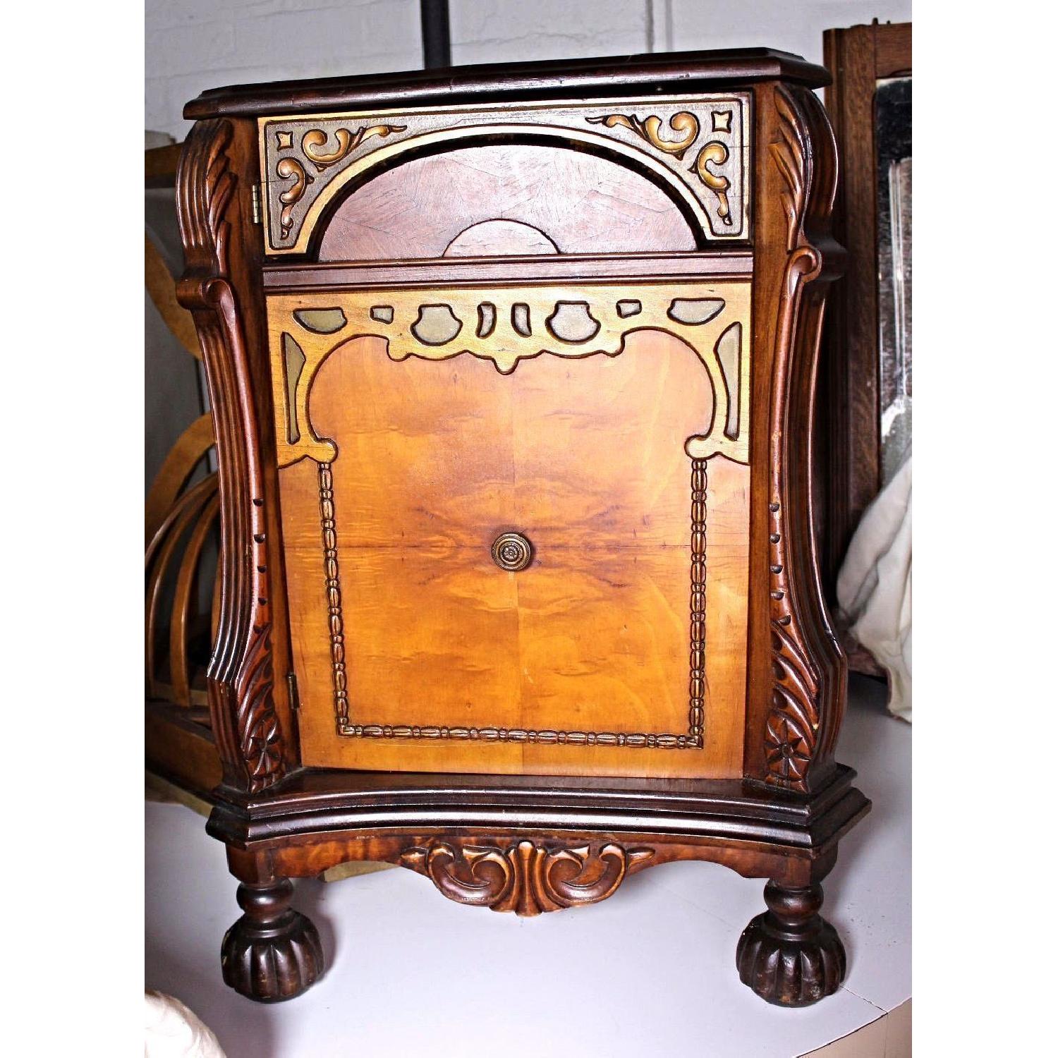 Triangular Wood Commode/Nightstand - image-9