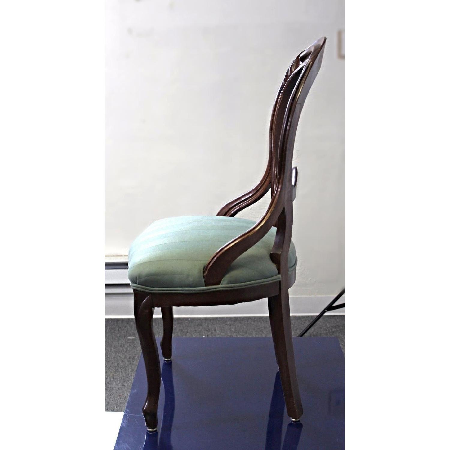 19th C Antique Bustle Back American Victorian Accent Chair - image-6