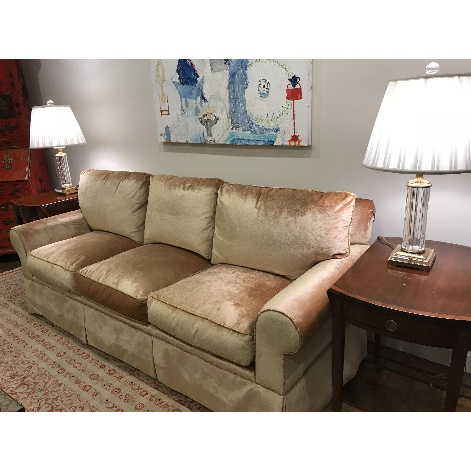 Avery Boardman Scalamandre Silk Velvet Sofa - image-1