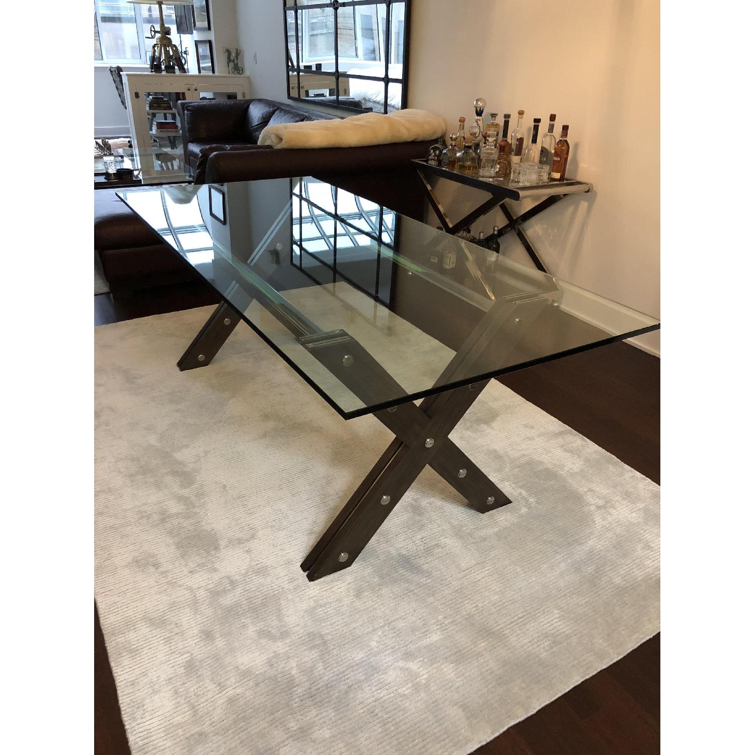 Restoration Hardware Rivet Rectangular Dining Table - image-2