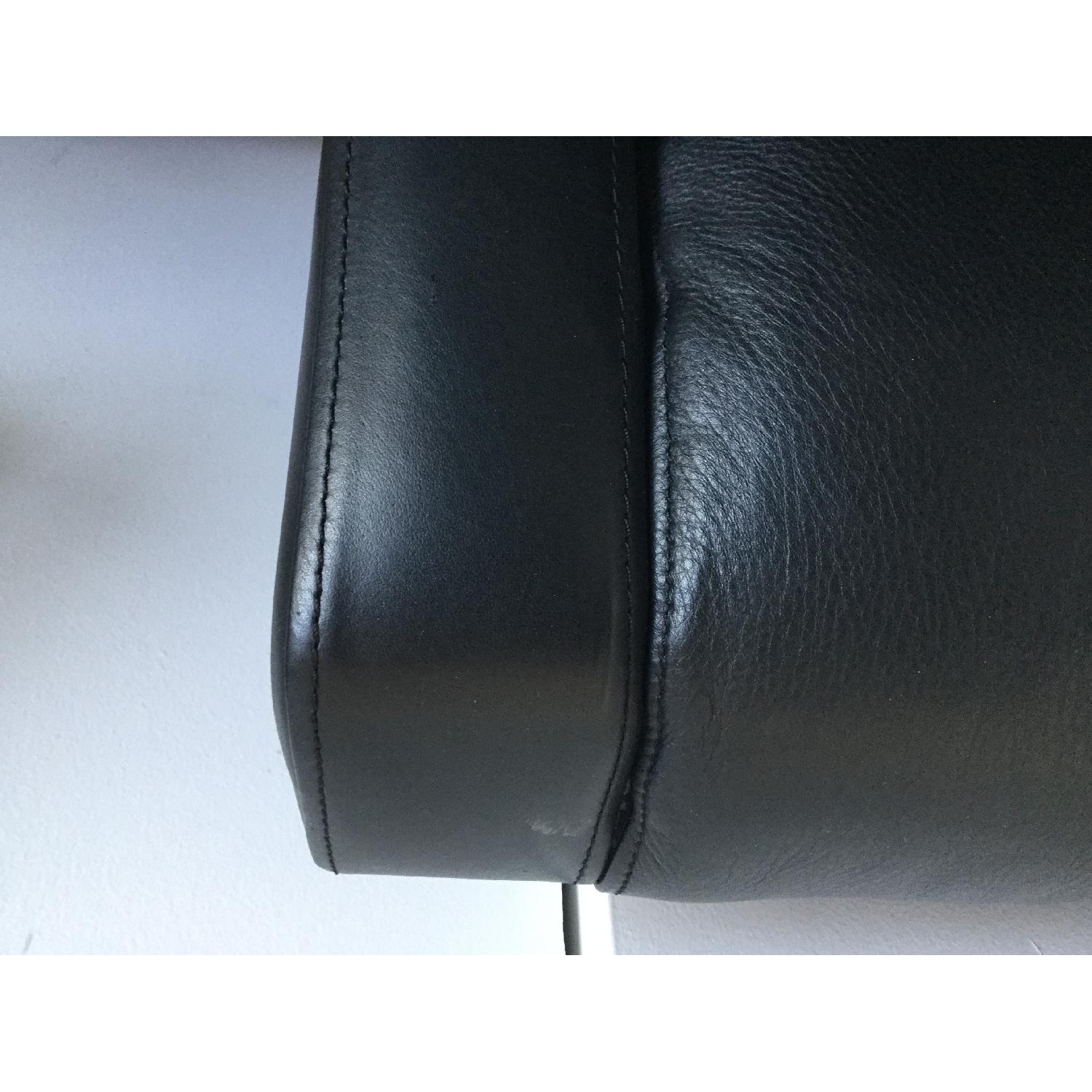 West Elm Leather Library Chair - image-3