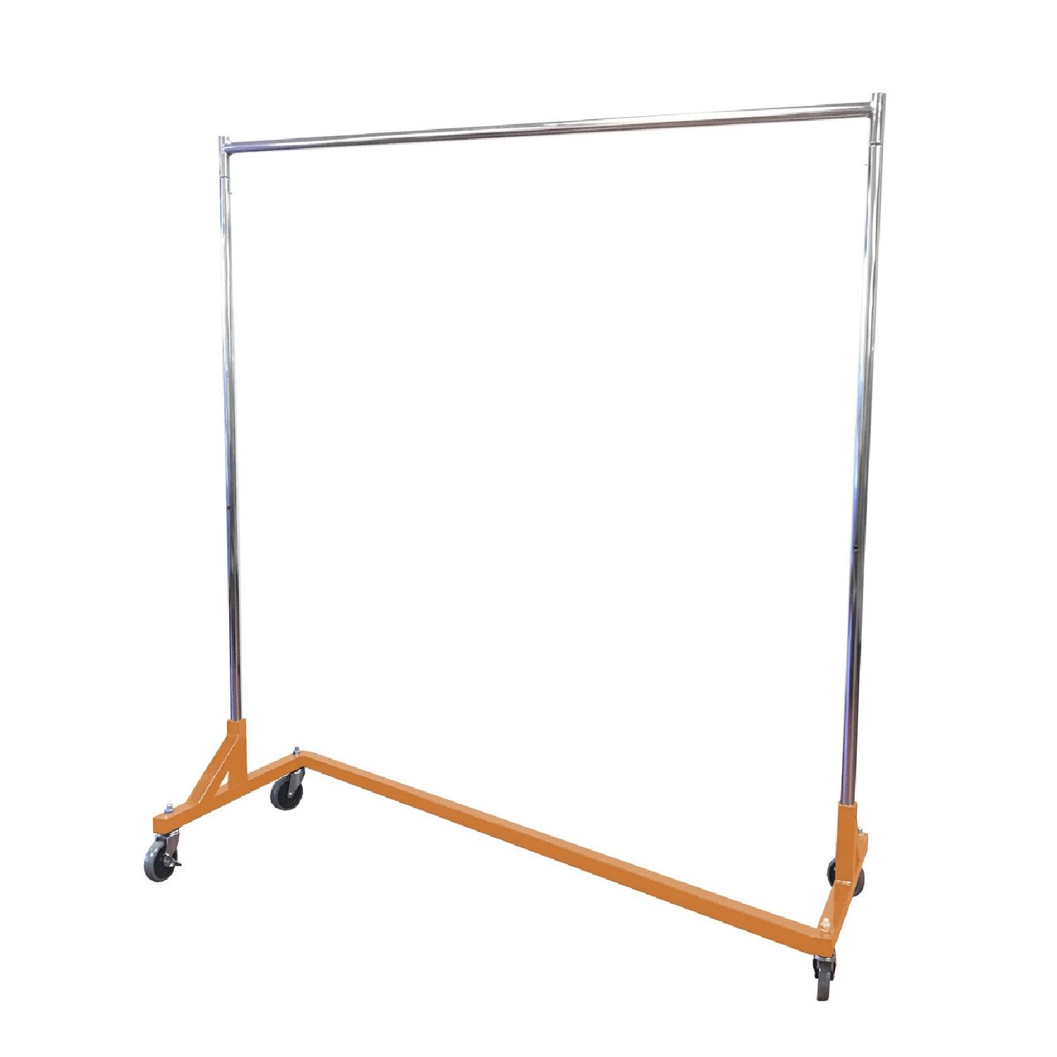 Single Rail Z Rack Rolling Garment Rack AptDeco