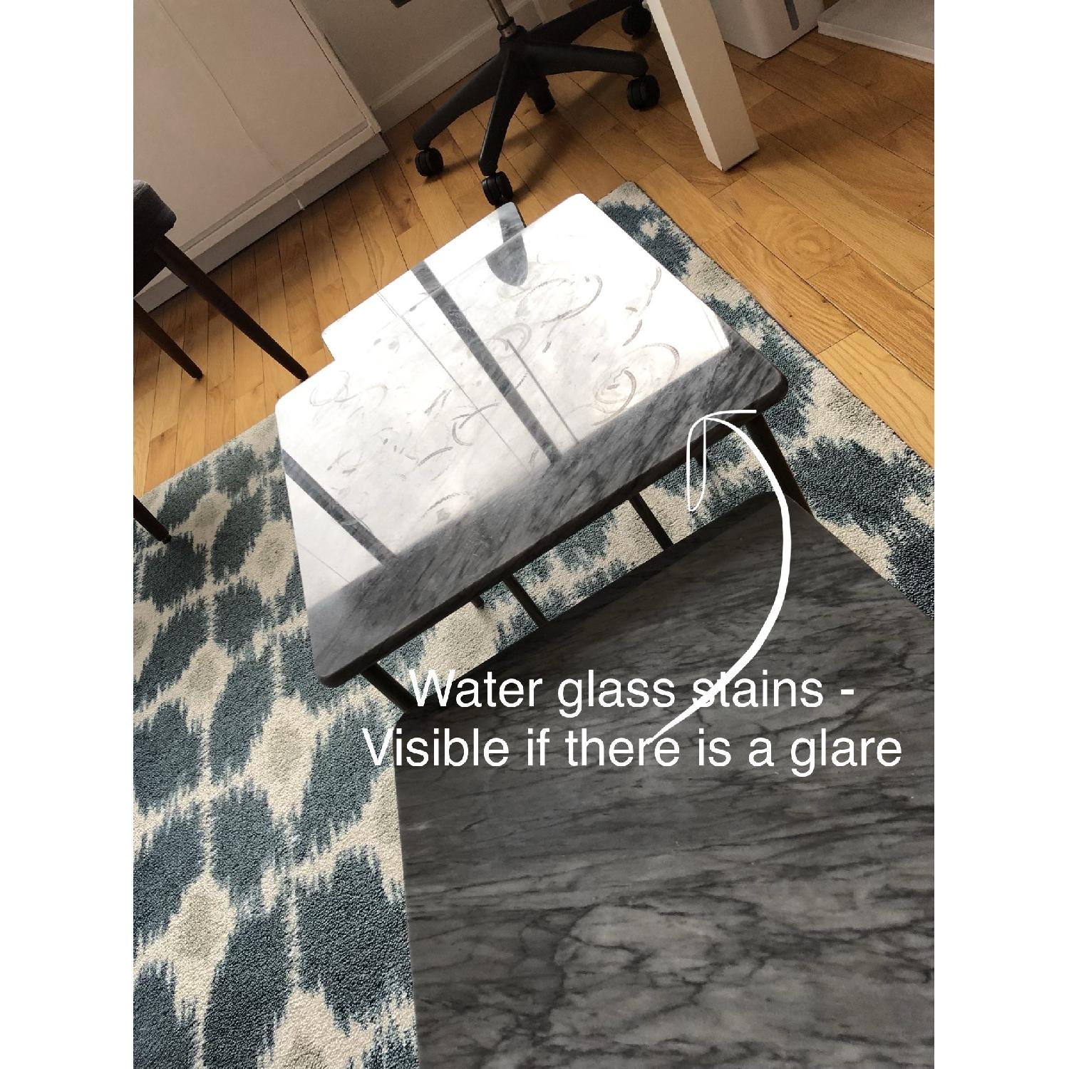 CB2 Geo Grey Marble Nesting Tables - image-4