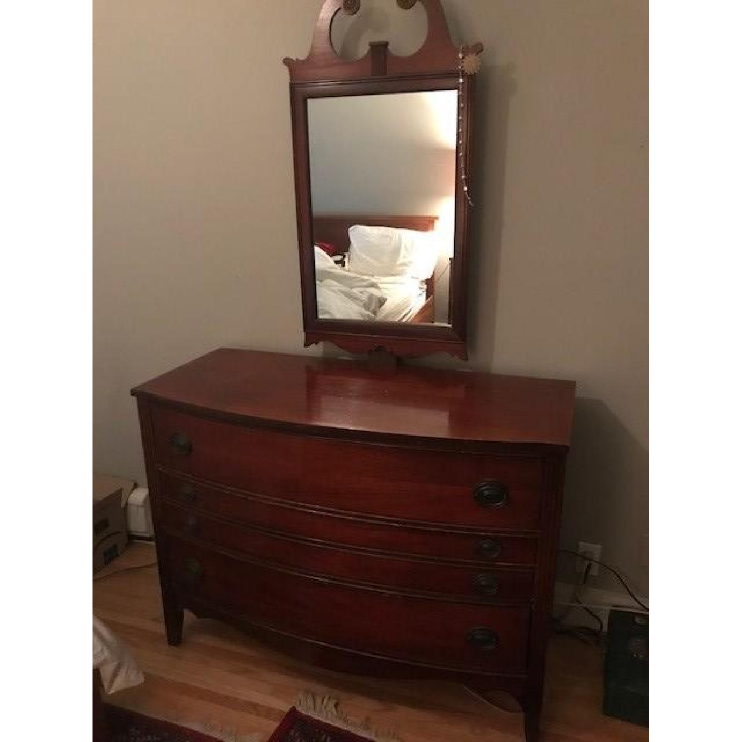 Vintage 1950s Dresser w/ Mirror - image-1