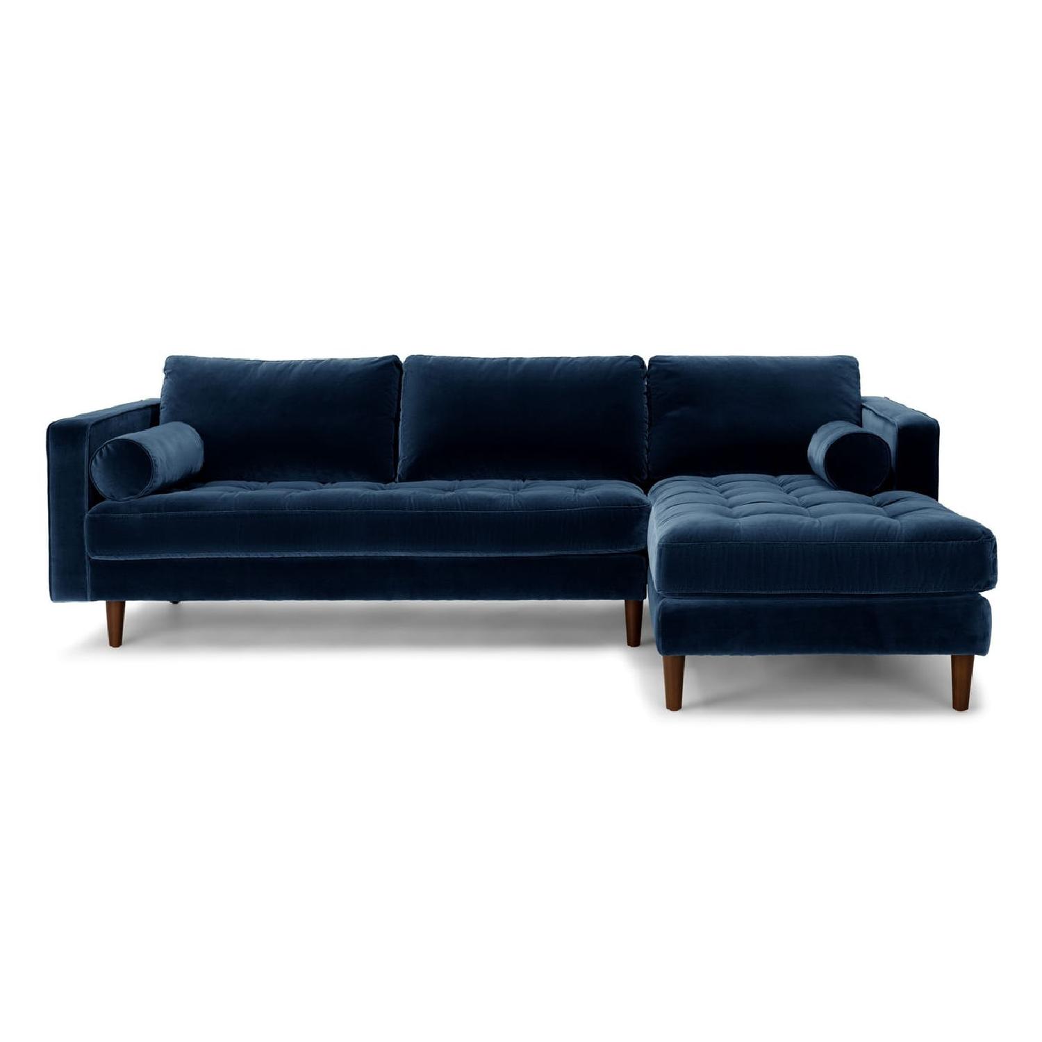 Article Sven Cascadia Blue Sectional Sofa AptDeco