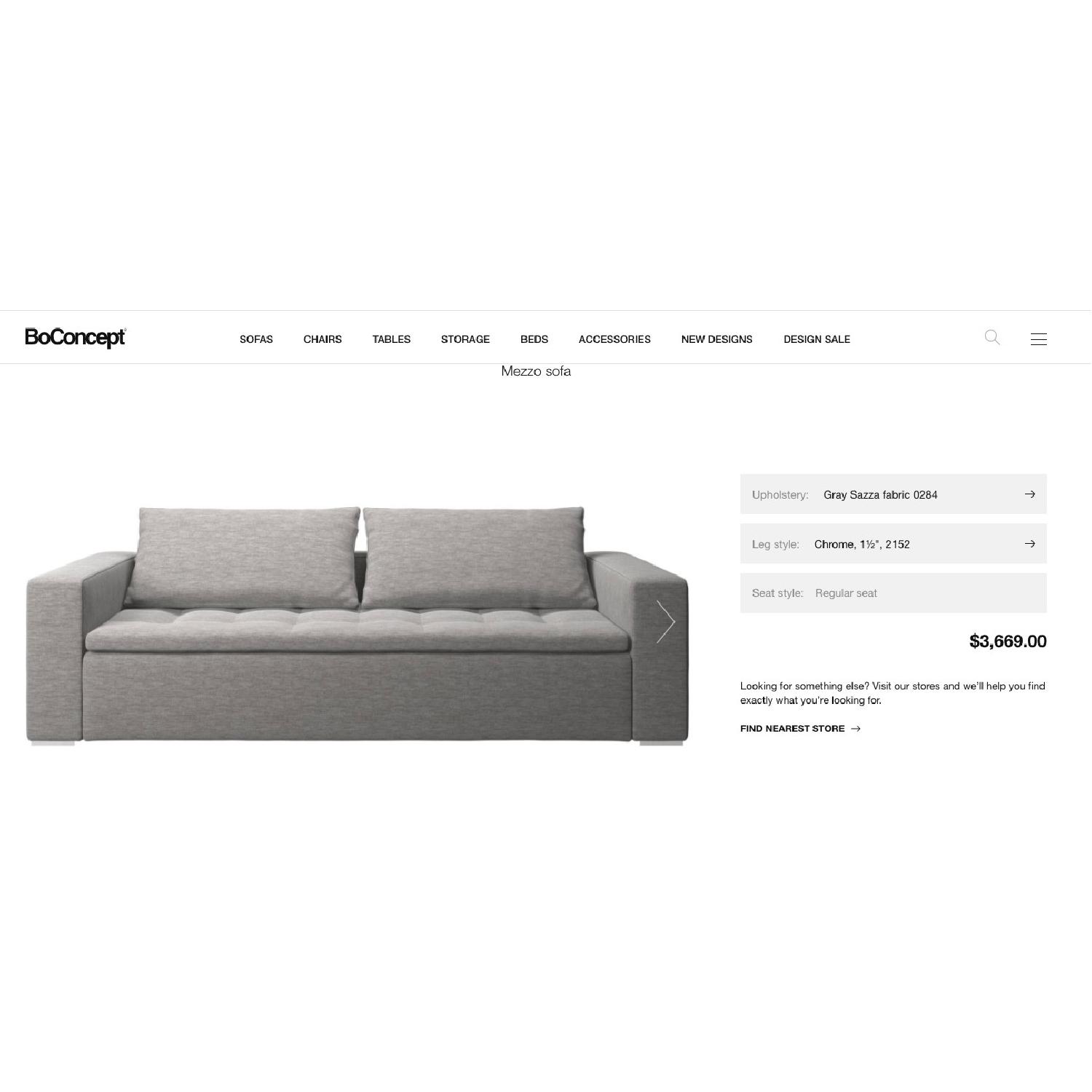 BoConcept Mezzo Grey Sofa - image-1