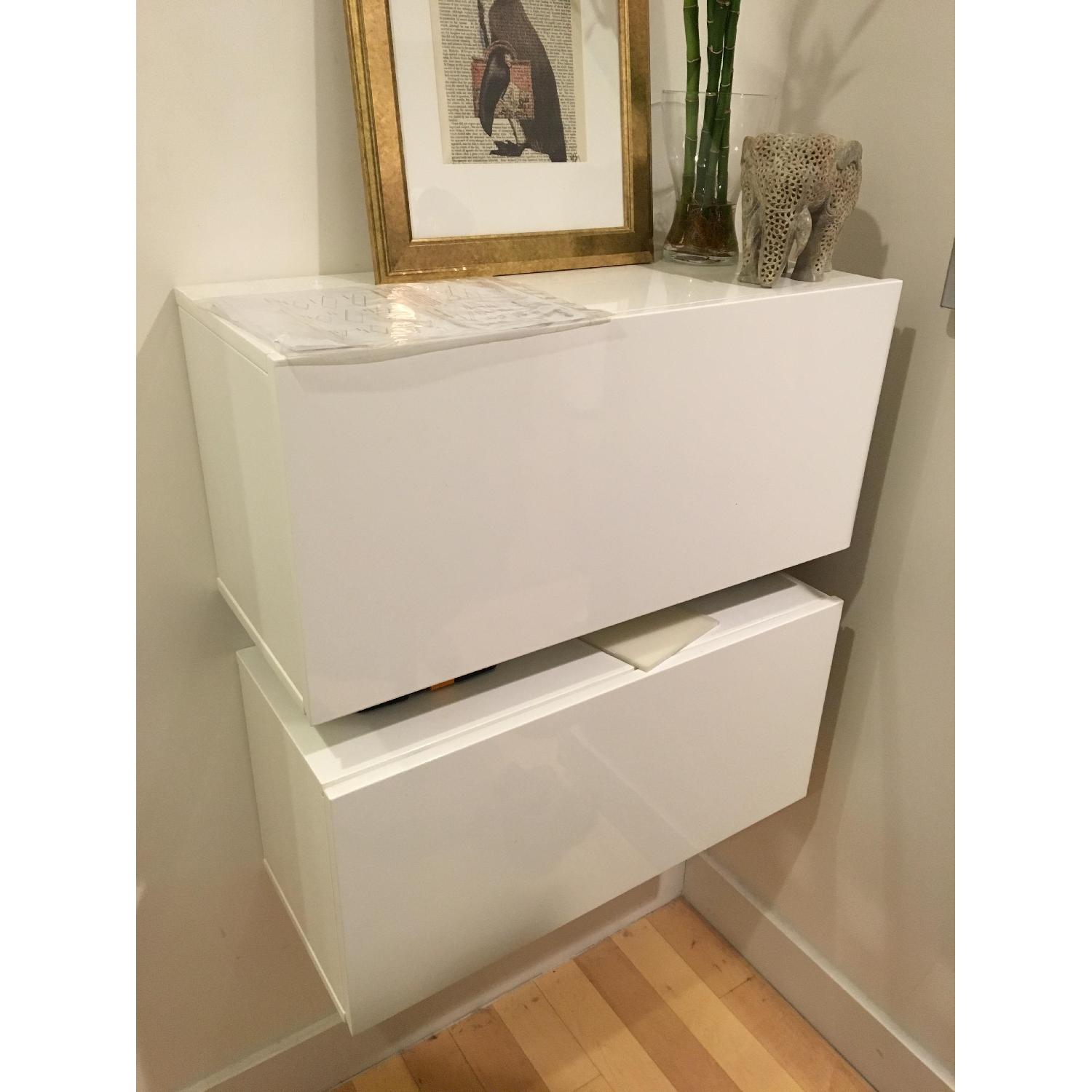 Cb2 Hyde White Wall Mounted AptDeco