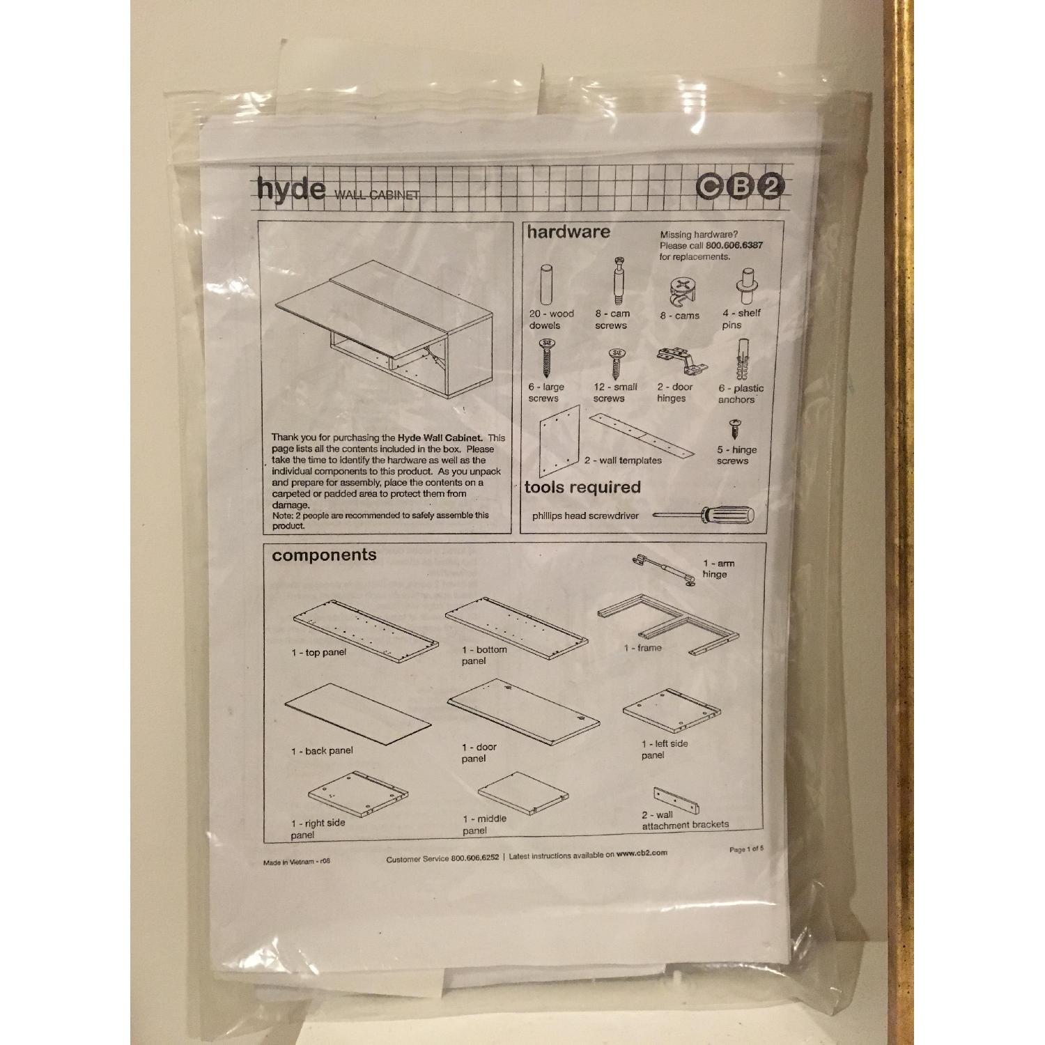 Cb2 Hyde White Wall Mounted Cabinet - image-3