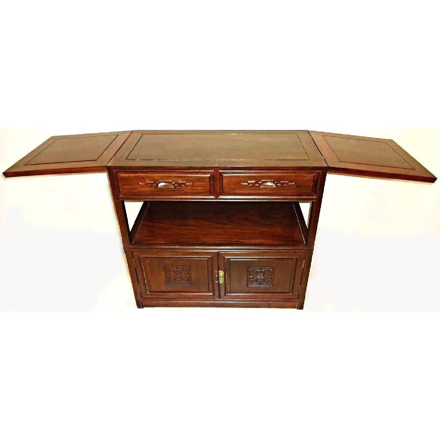 Art Deco Chinoserie Oak Server/Cabinet - image-4