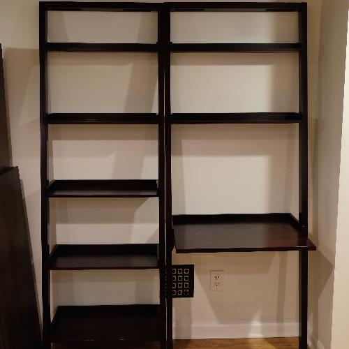 Used Crate & Barrel Leaning Desk w/ Bookcase for sale on AptDeco