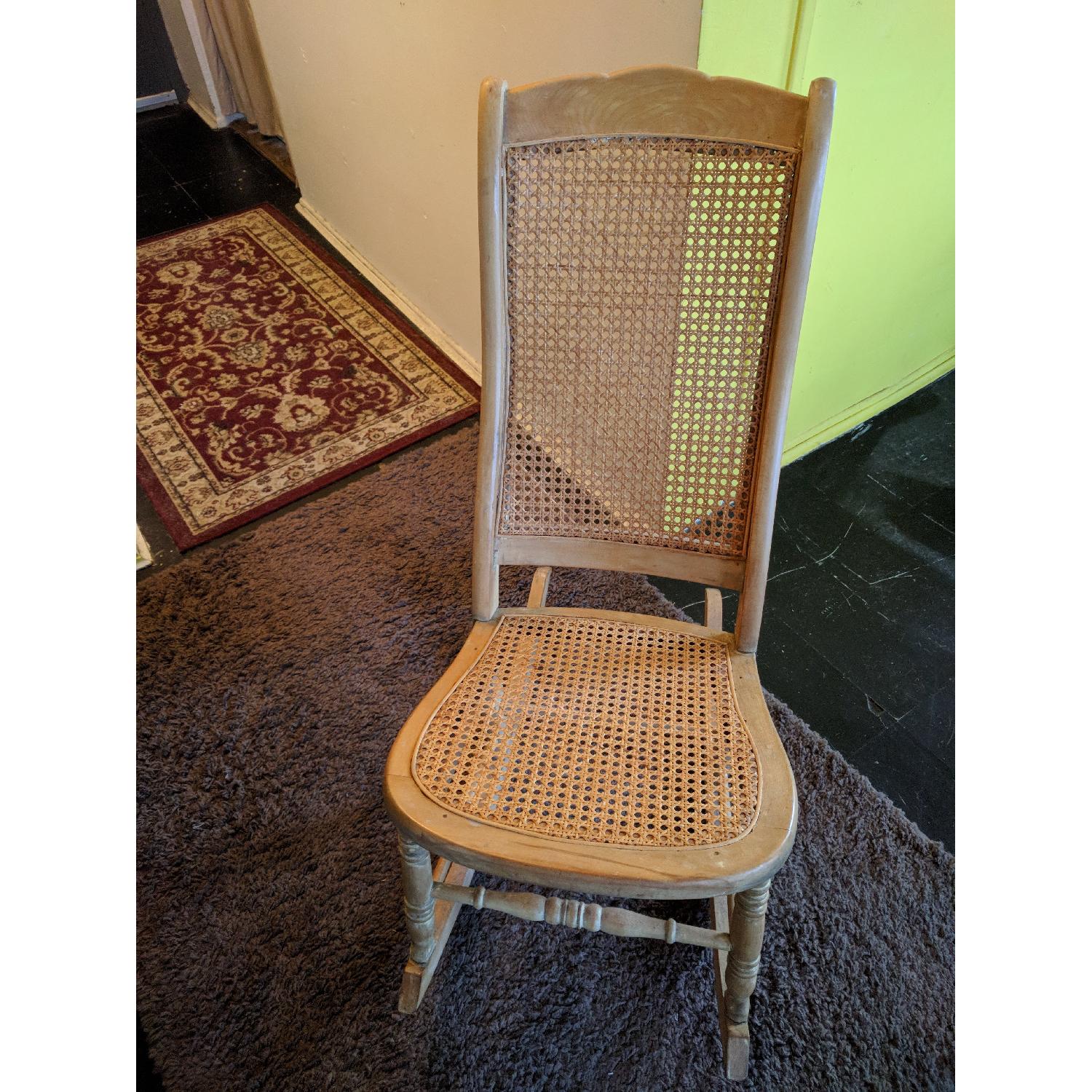 Antique Small Wooden Rocking Chair - image-3